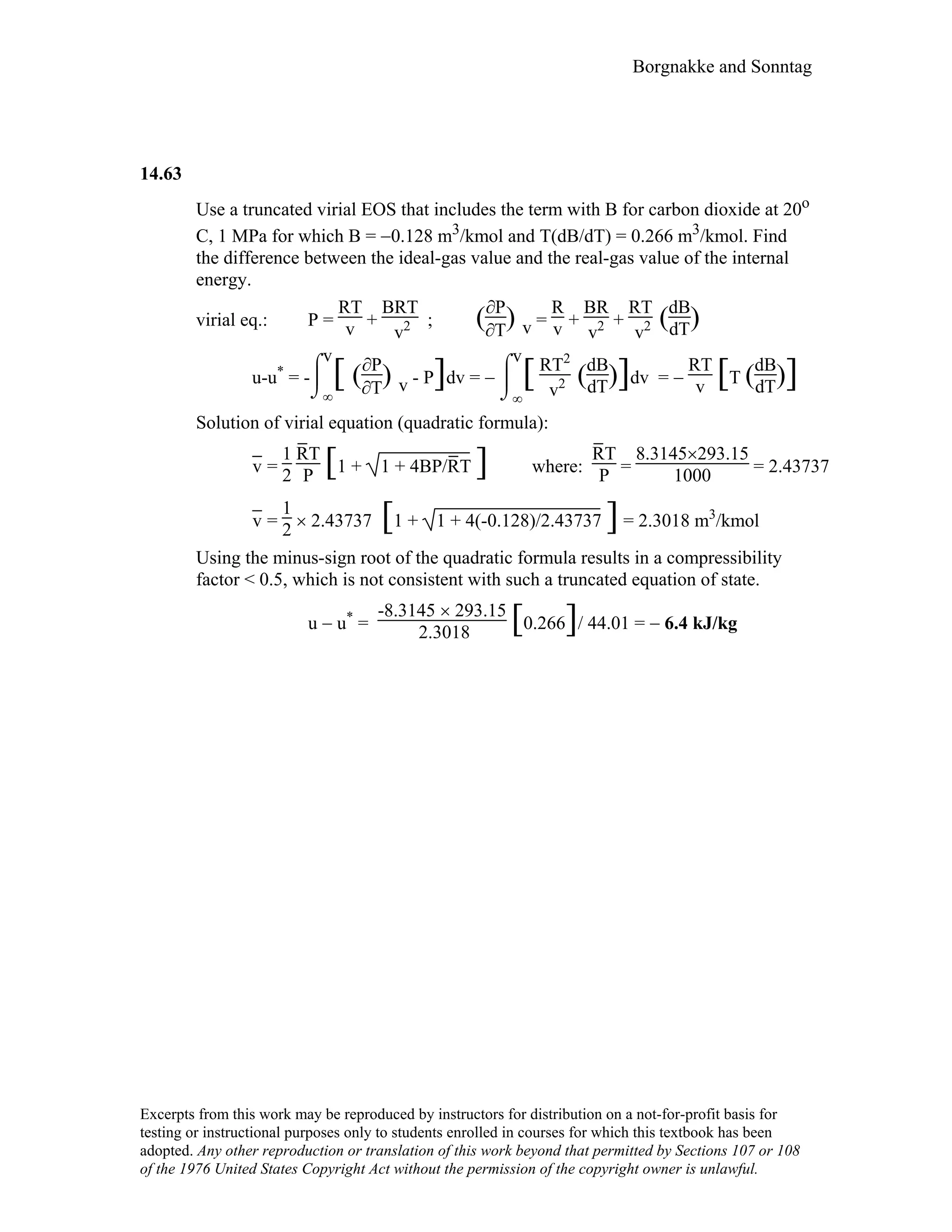 Thermodynamic solutions
