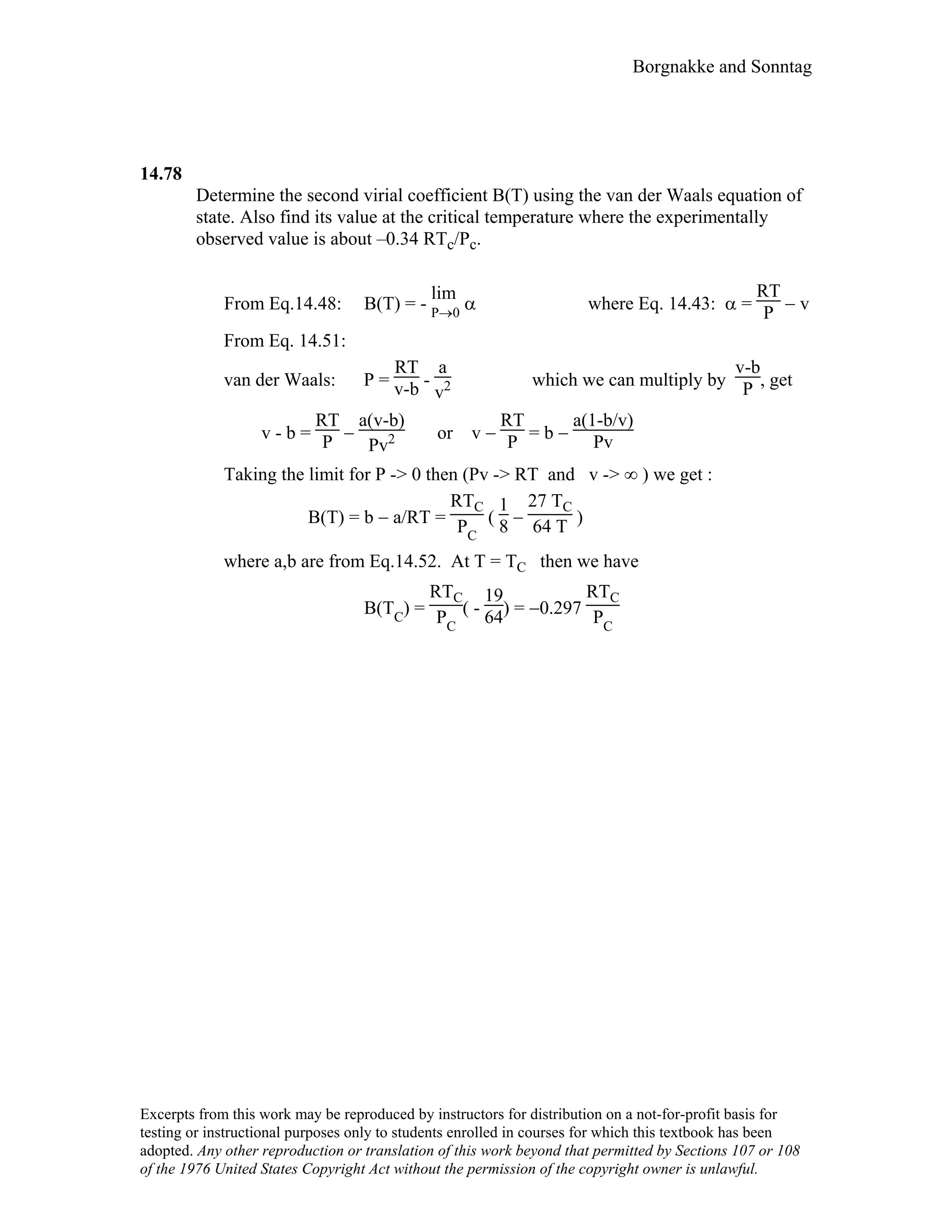 Thermodynamic solutions
