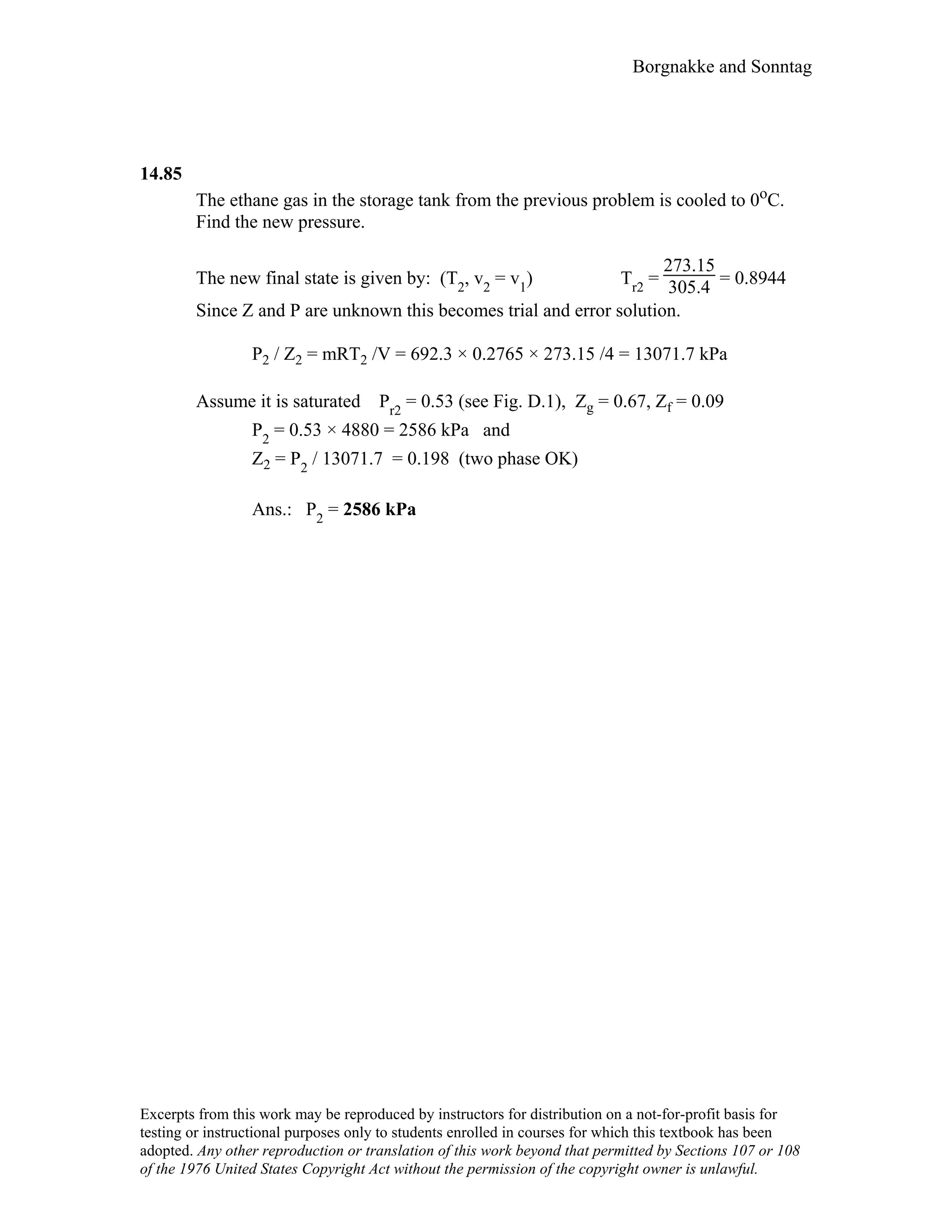 Thermodynamic solutions