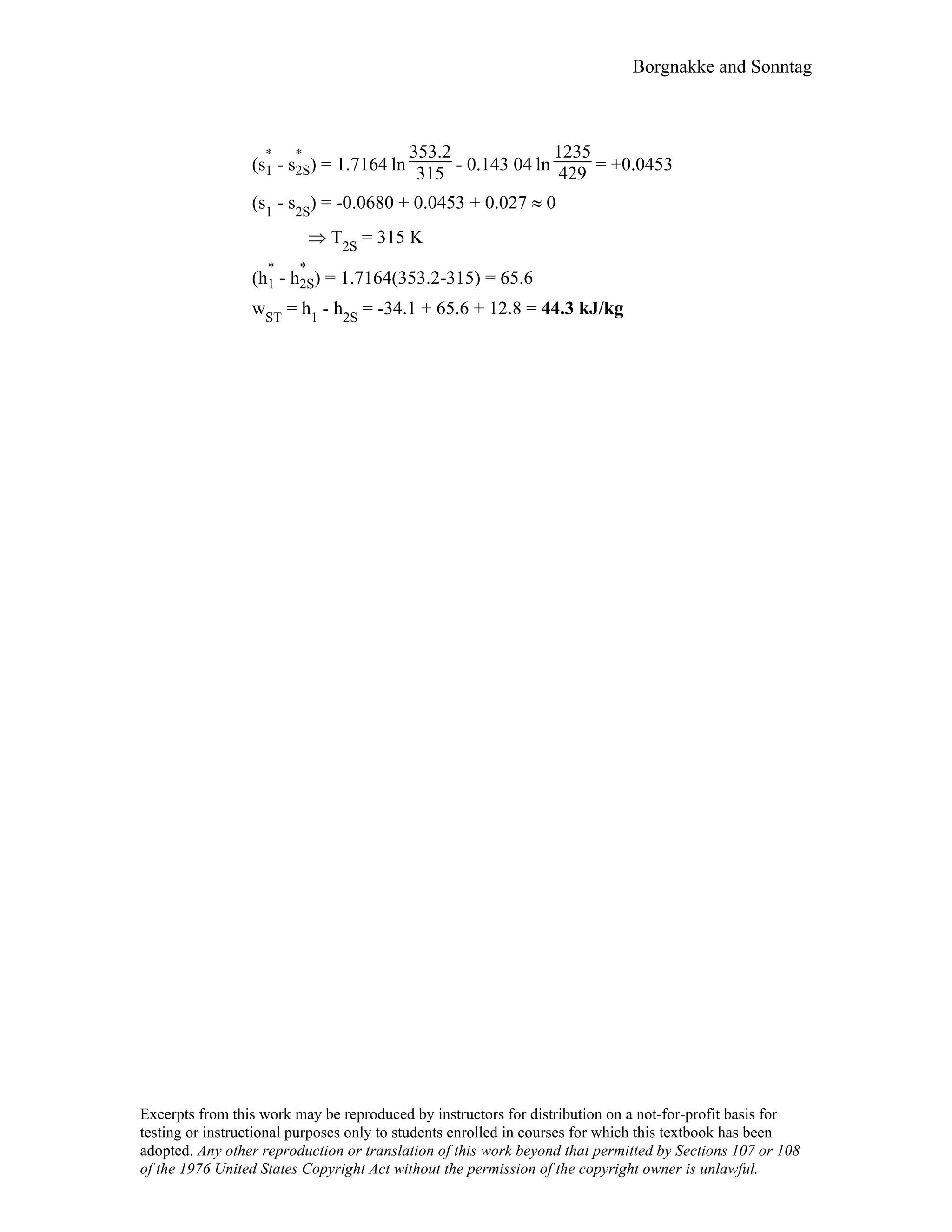 Thermodynamic solutions