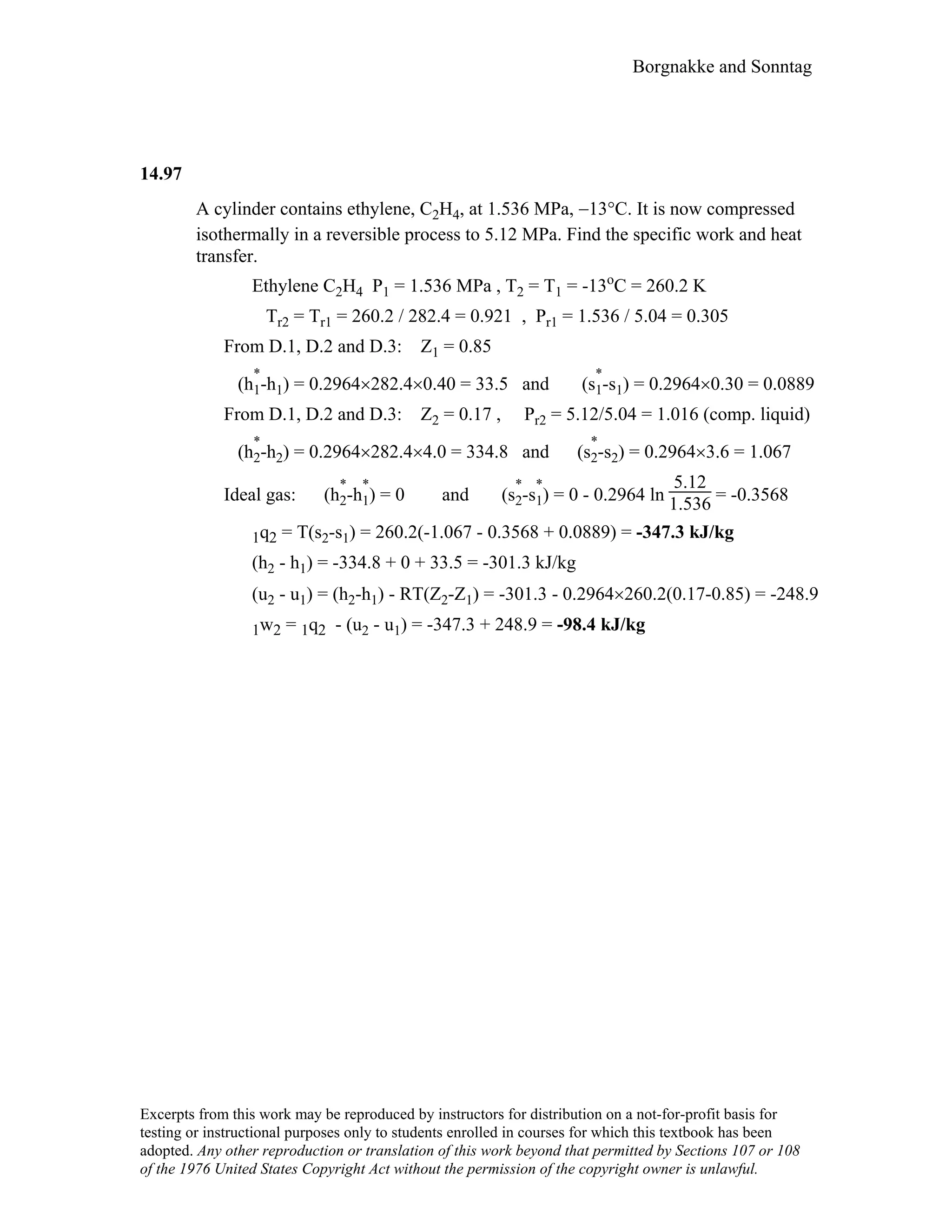 Thermodynamic solutions