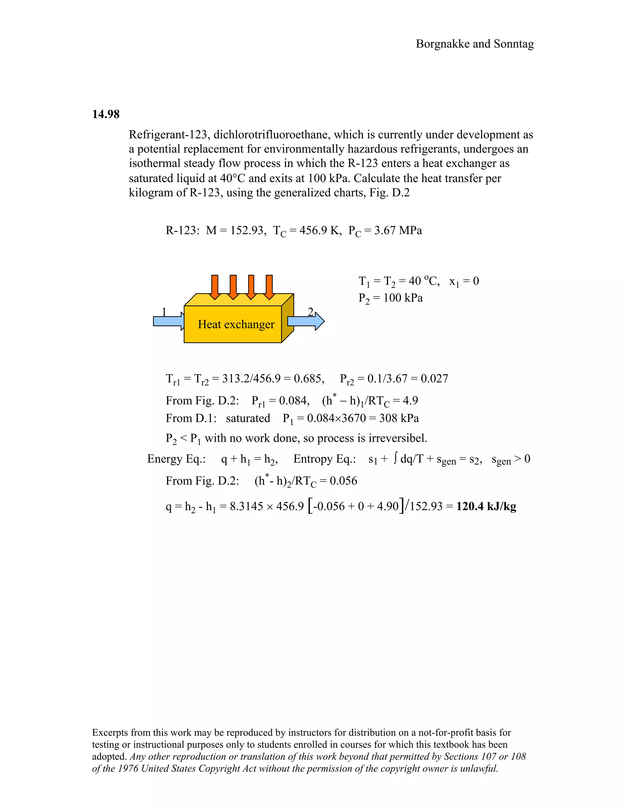 Thermodynamic solutions