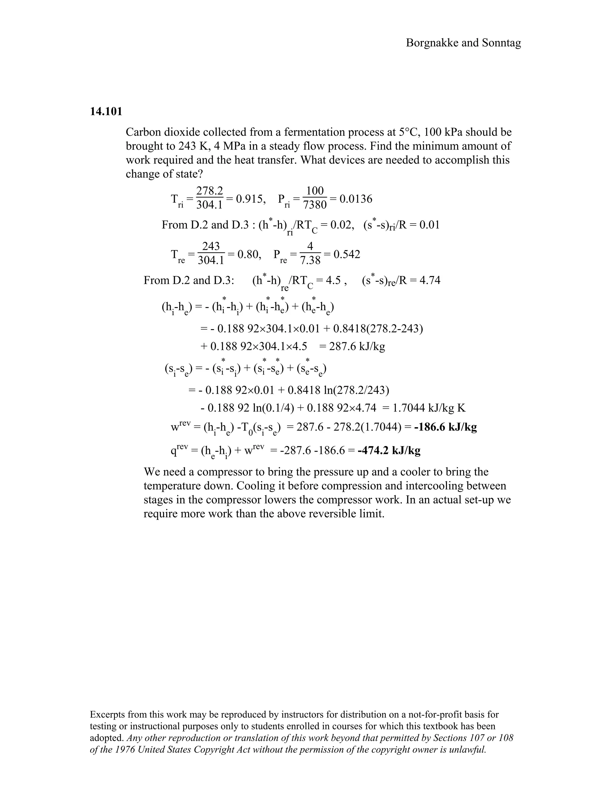Thermodynamic solutions