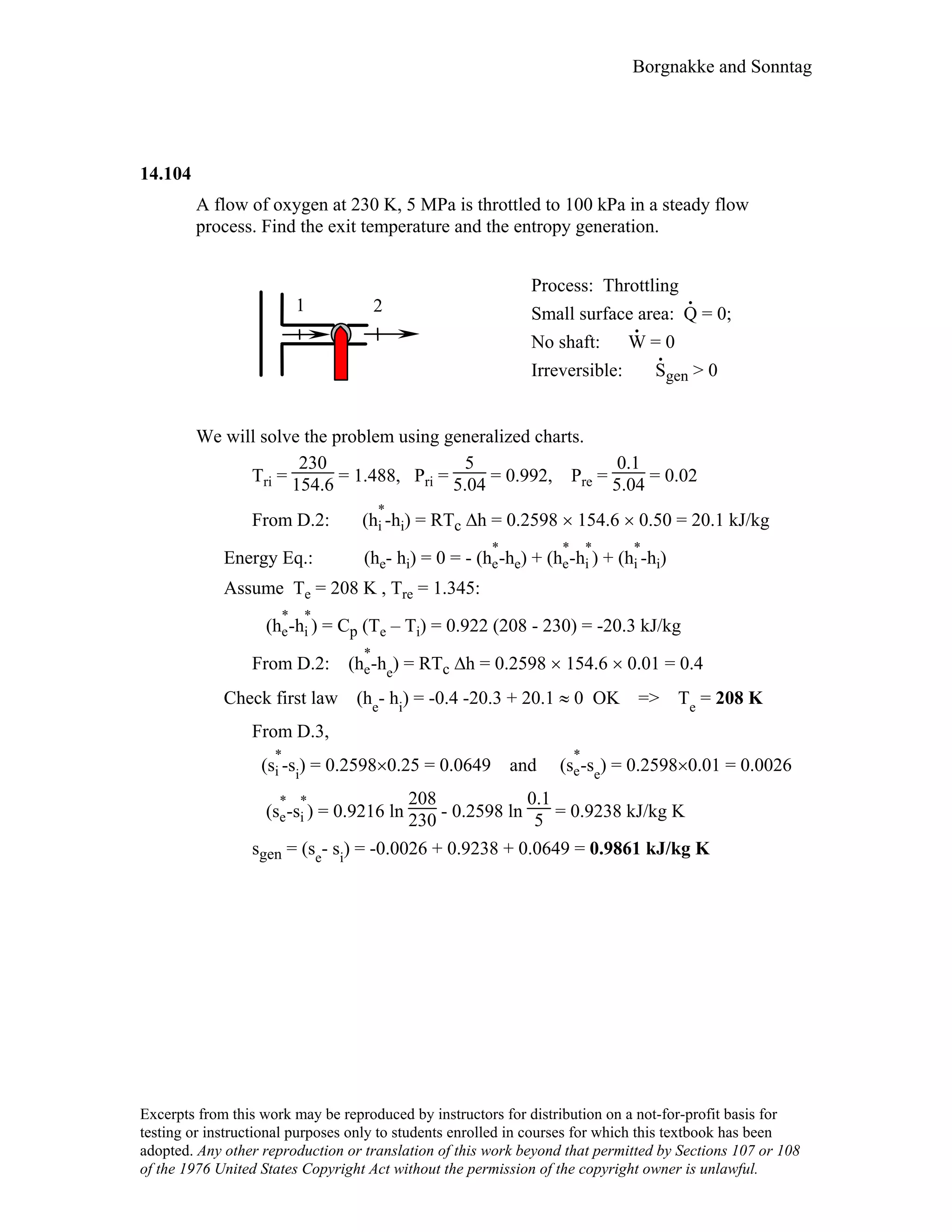 Thermodynamic solutions