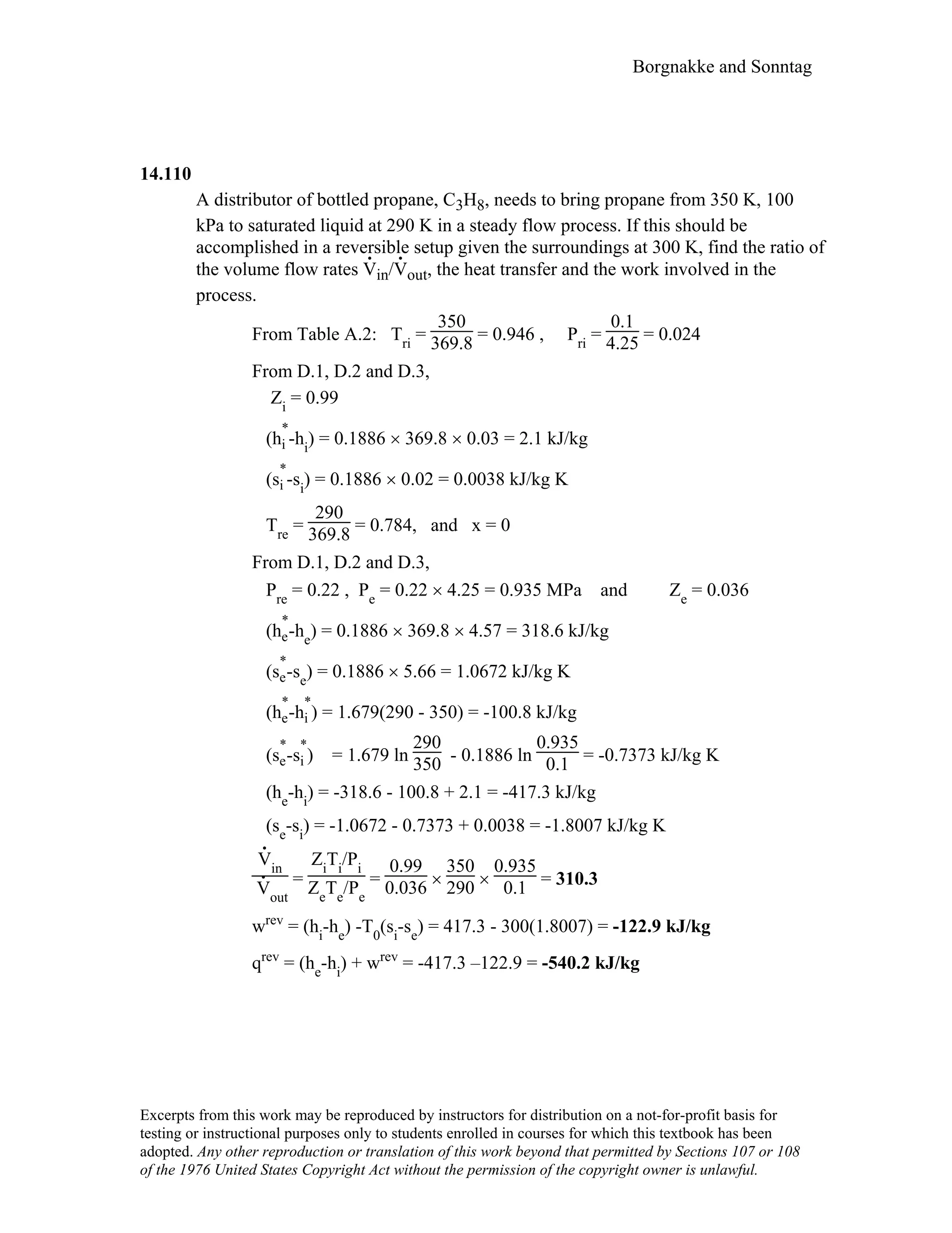 Thermodynamic solutions