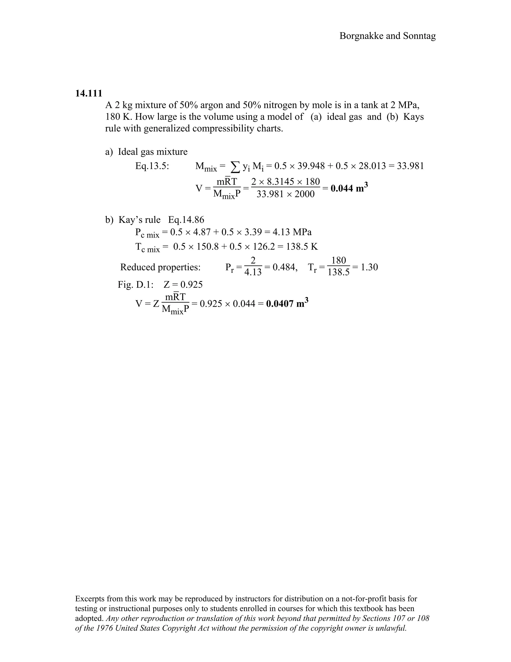 Thermodynamic solutions