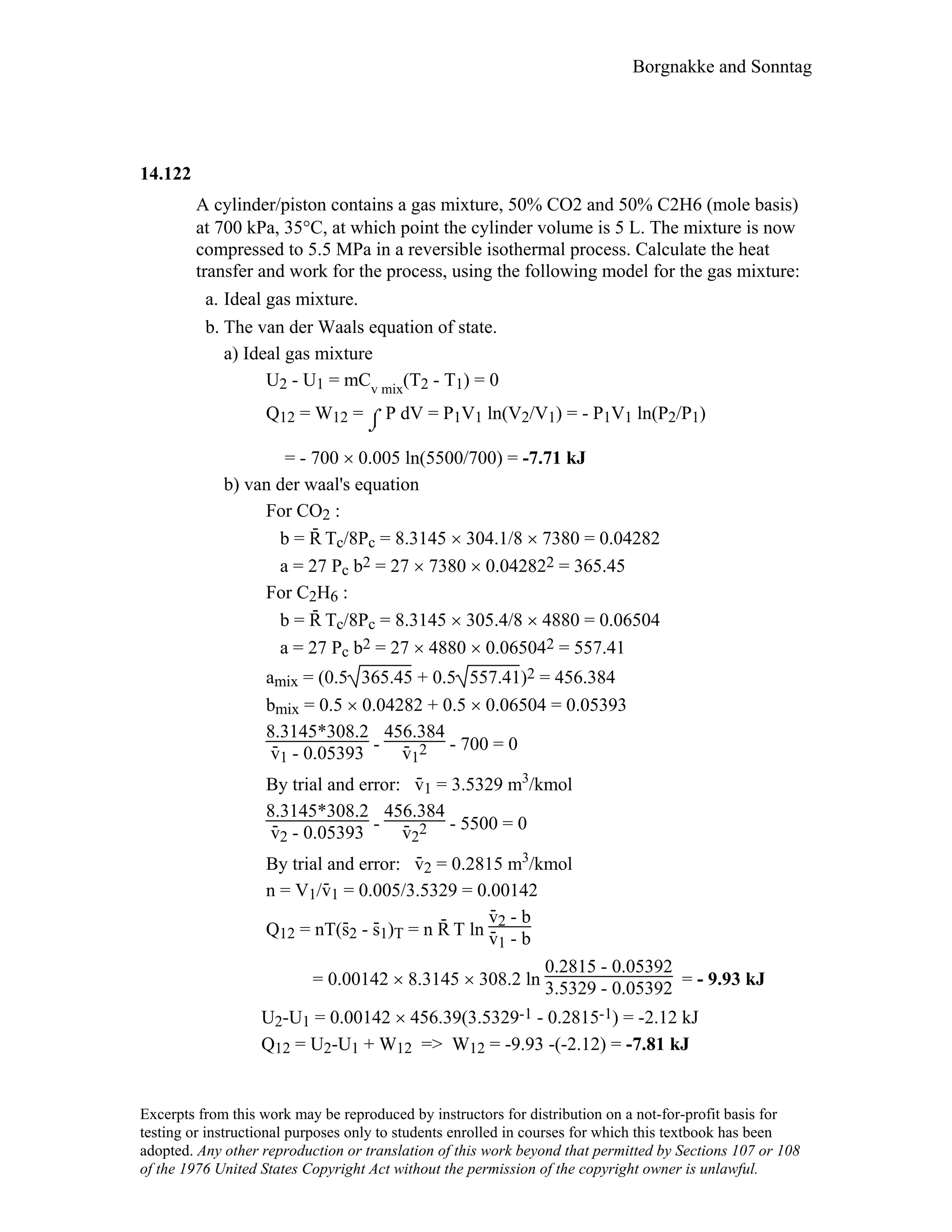 Thermodynamic solutions