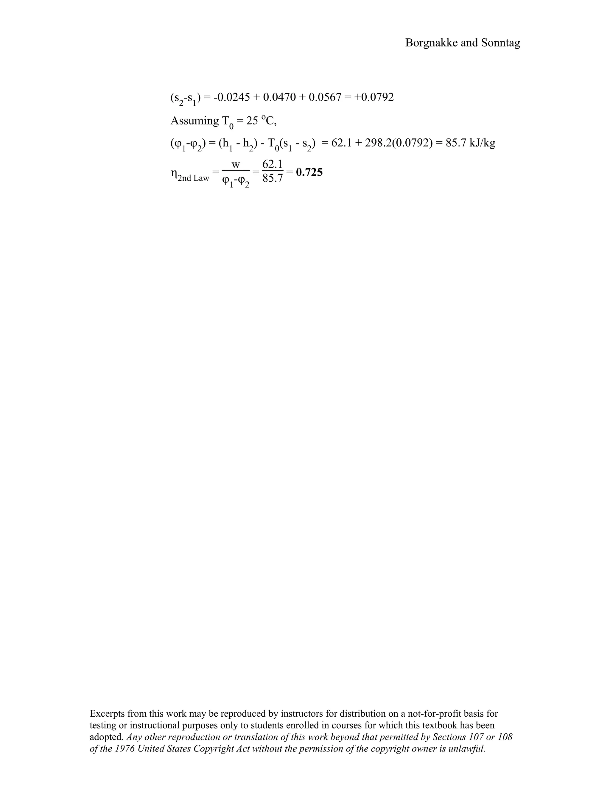 Thermodynamic solutions