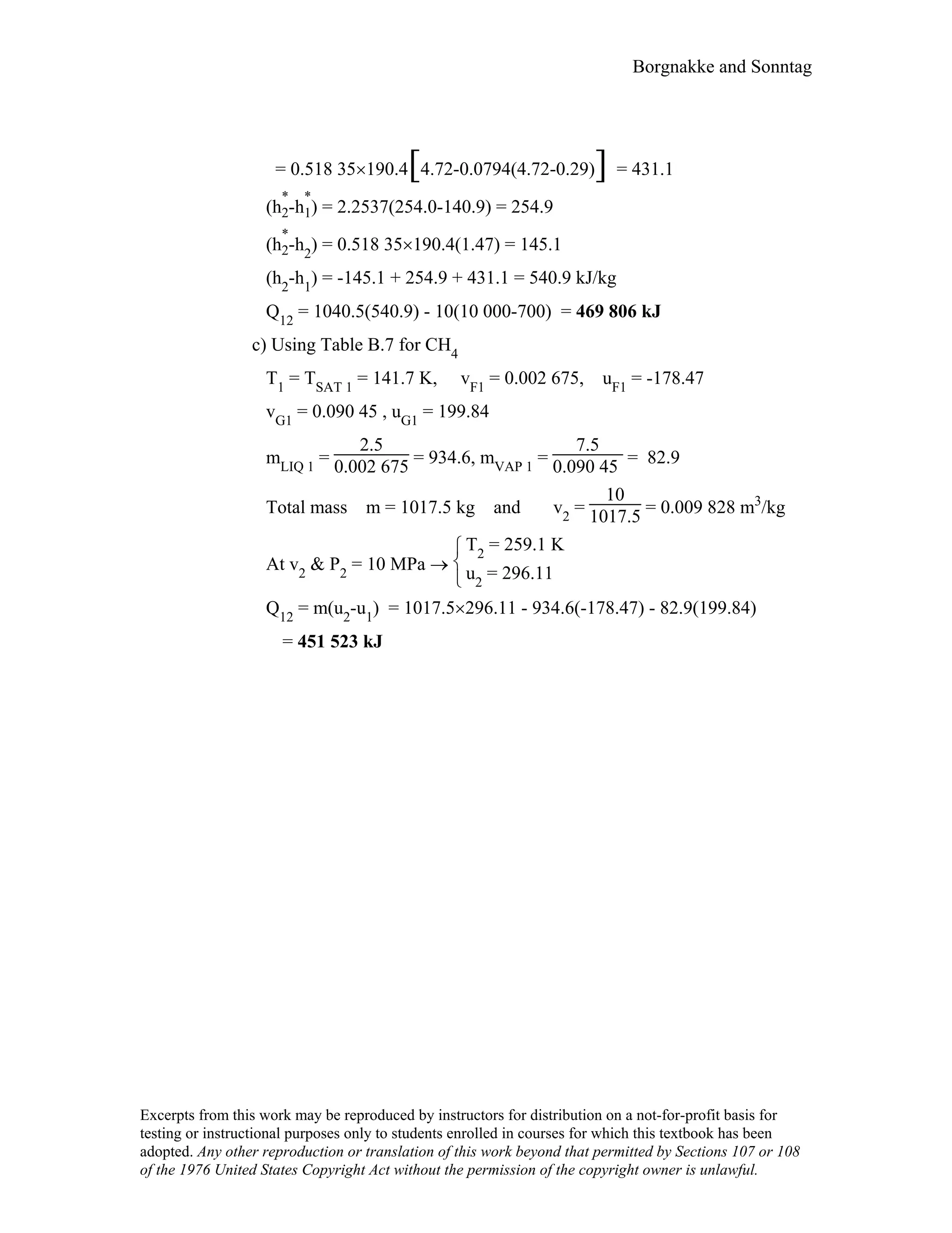 Thermodynamic solutions