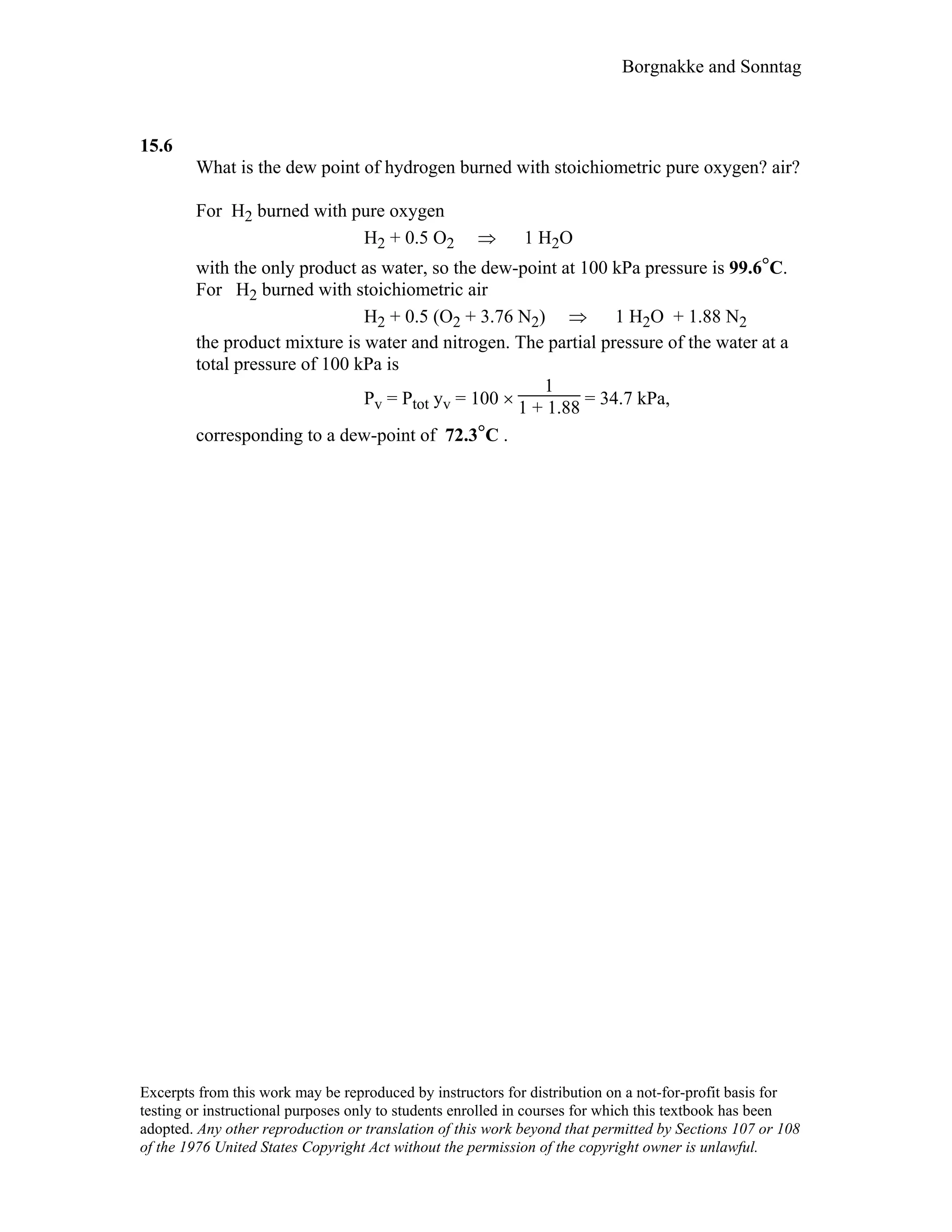 Thermodynamic solutions