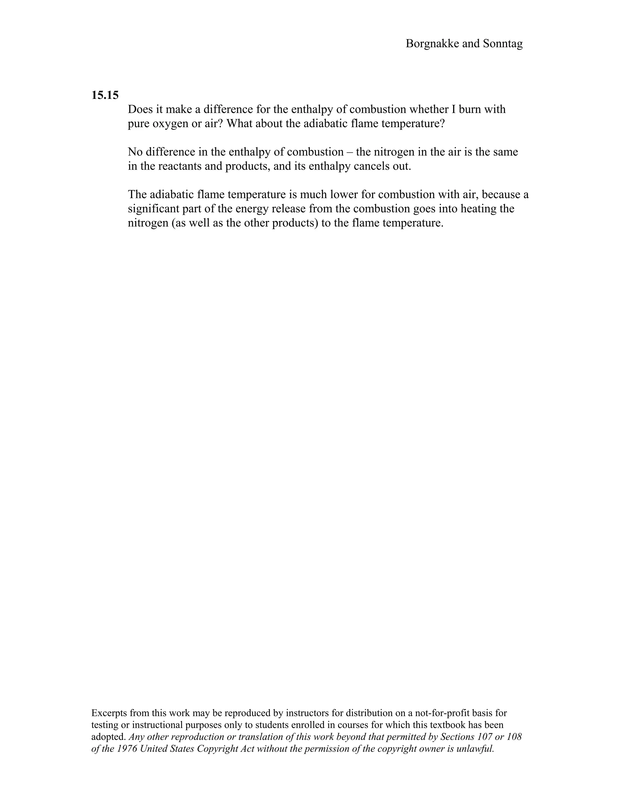 Thermodynamic solutions