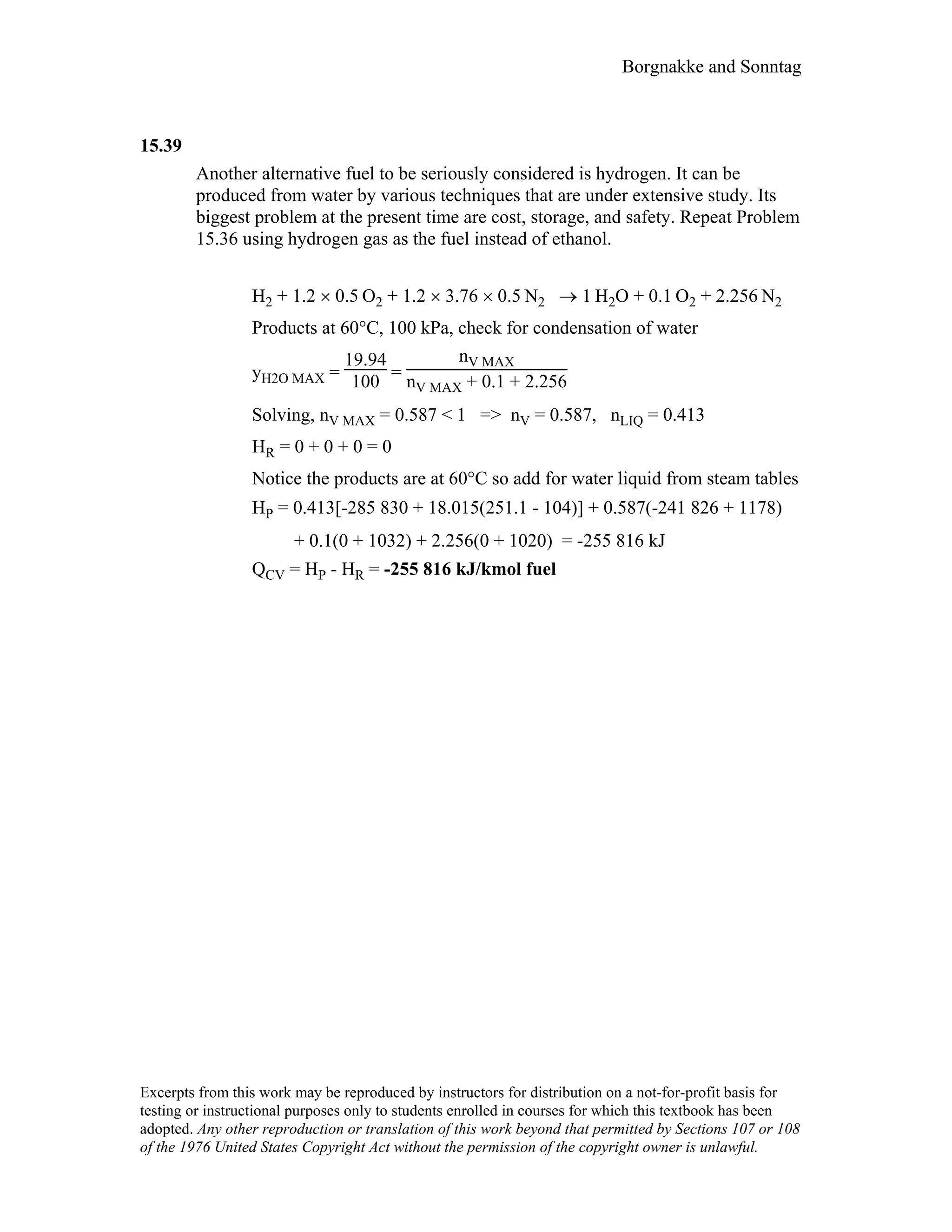 Thermodynamic solutions
