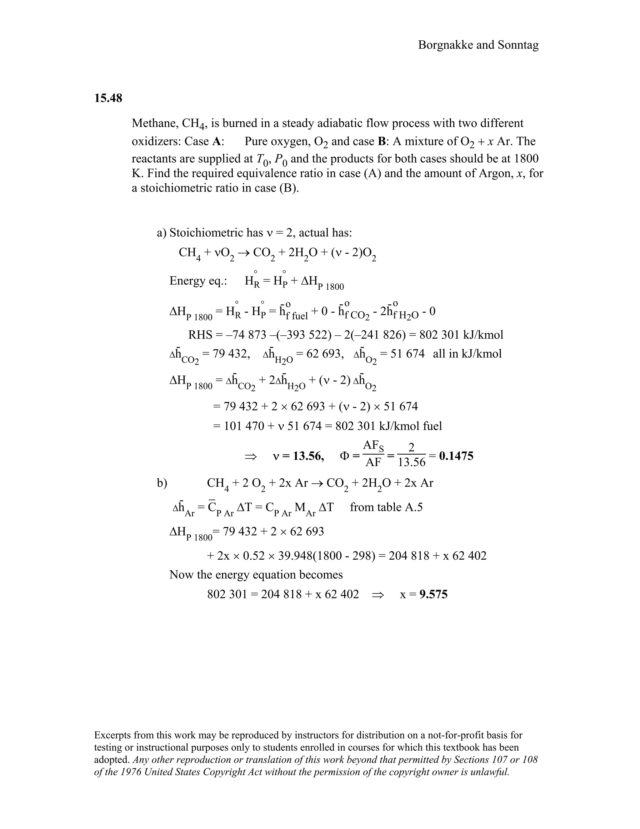 Thermodynamic solutions