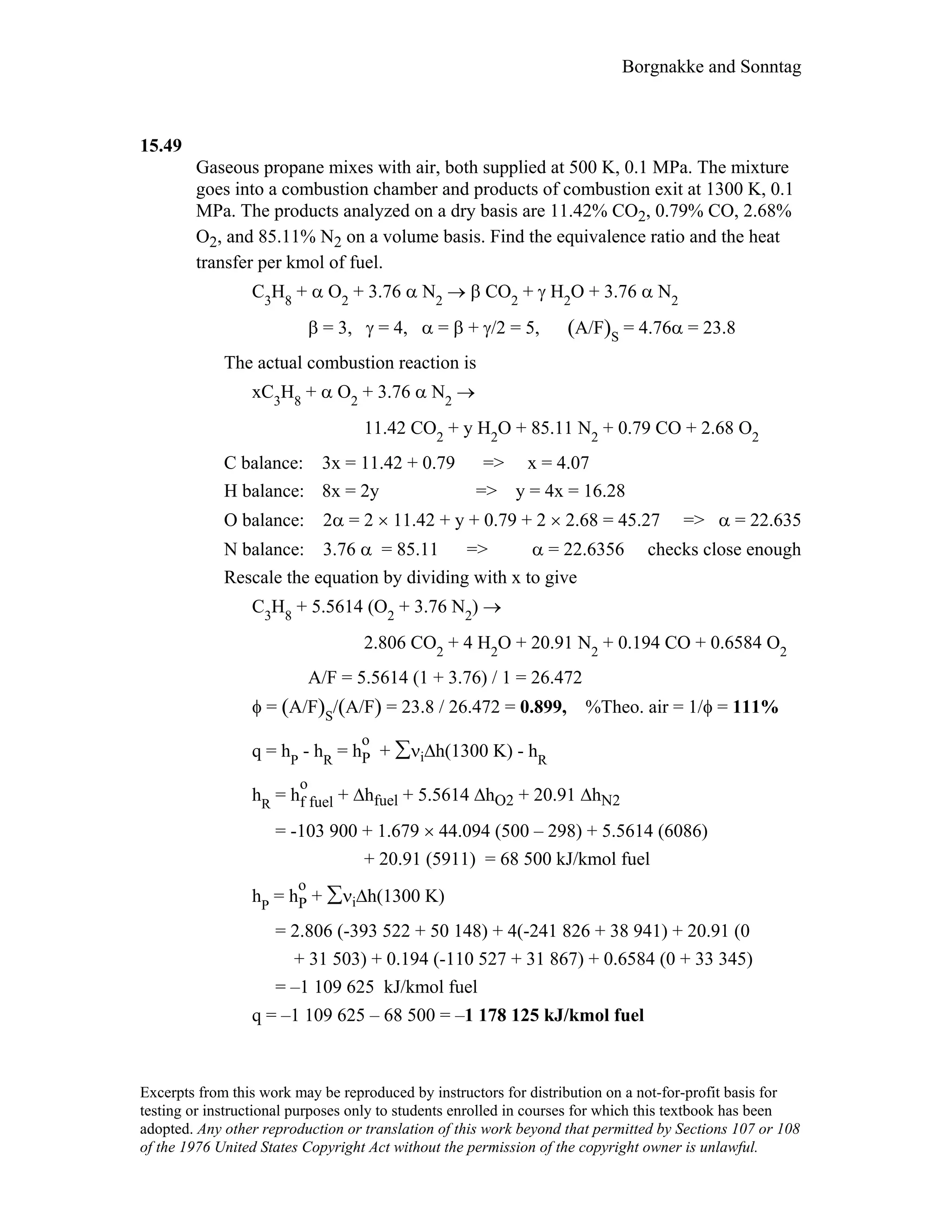 Thermodynamic solutions