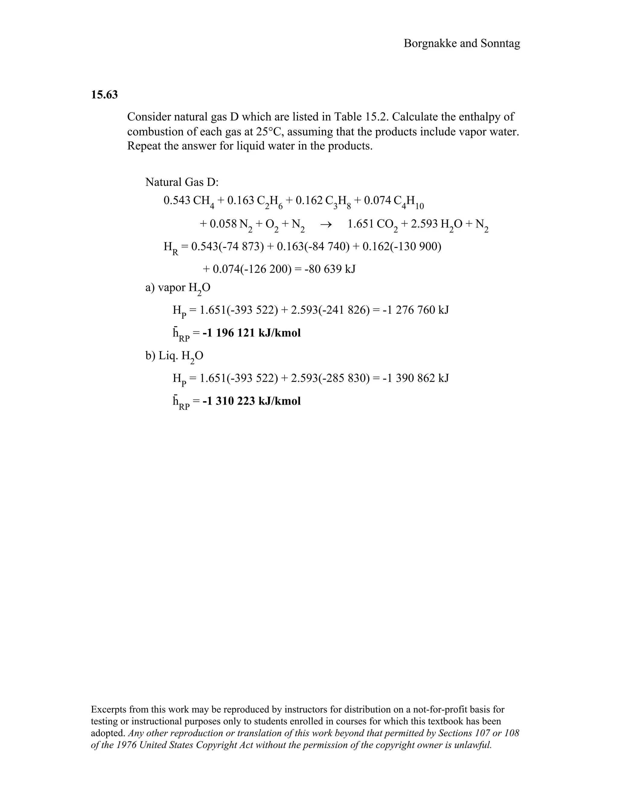Thermodynamic solutions