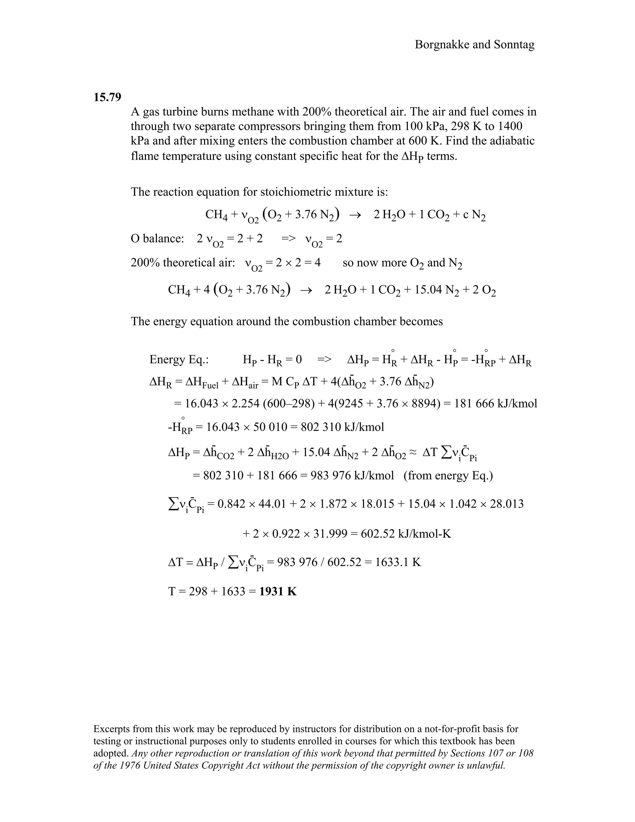 Thermodynamic solutions