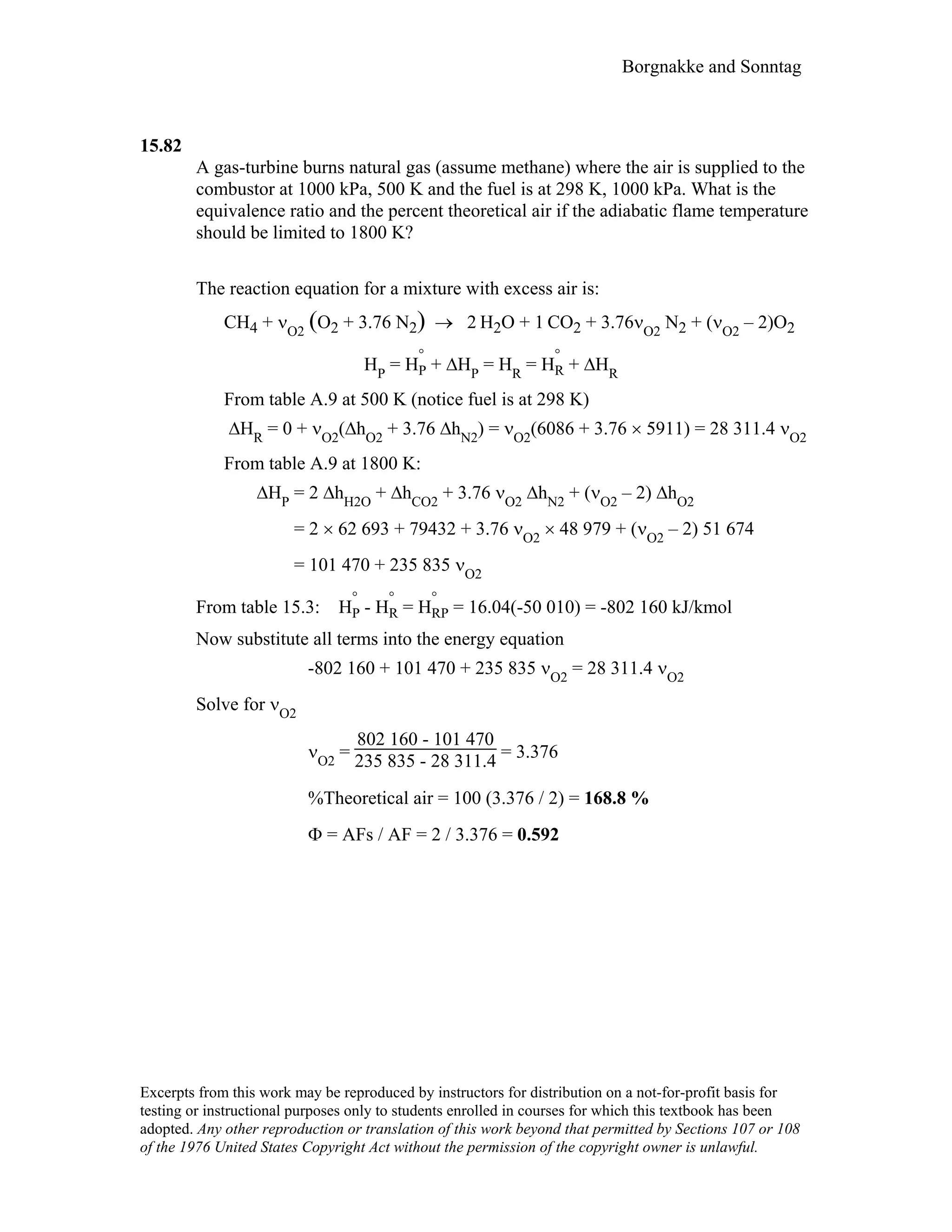 Thermodynamic solutions