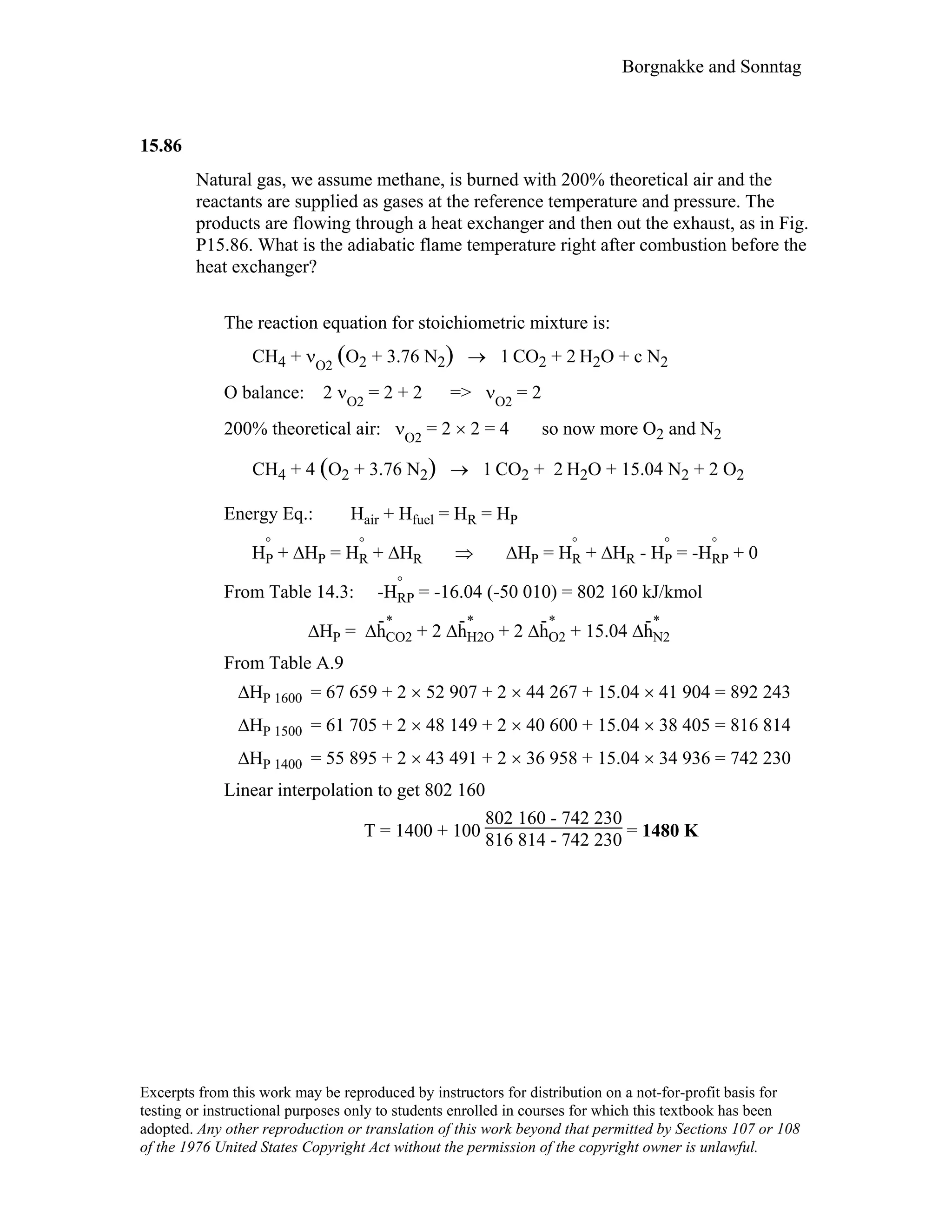 Thermodynamic solutions