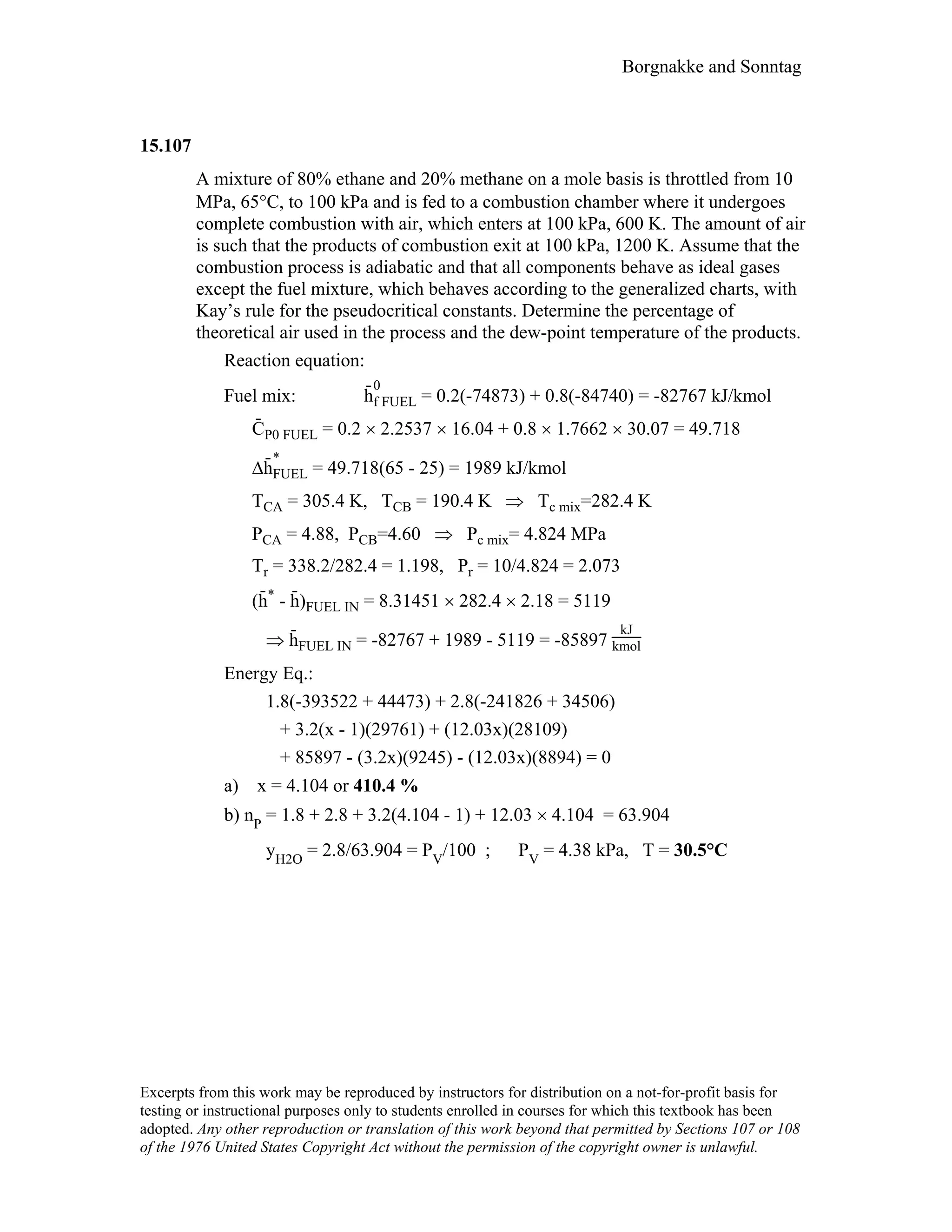 Thermodynamic solutions