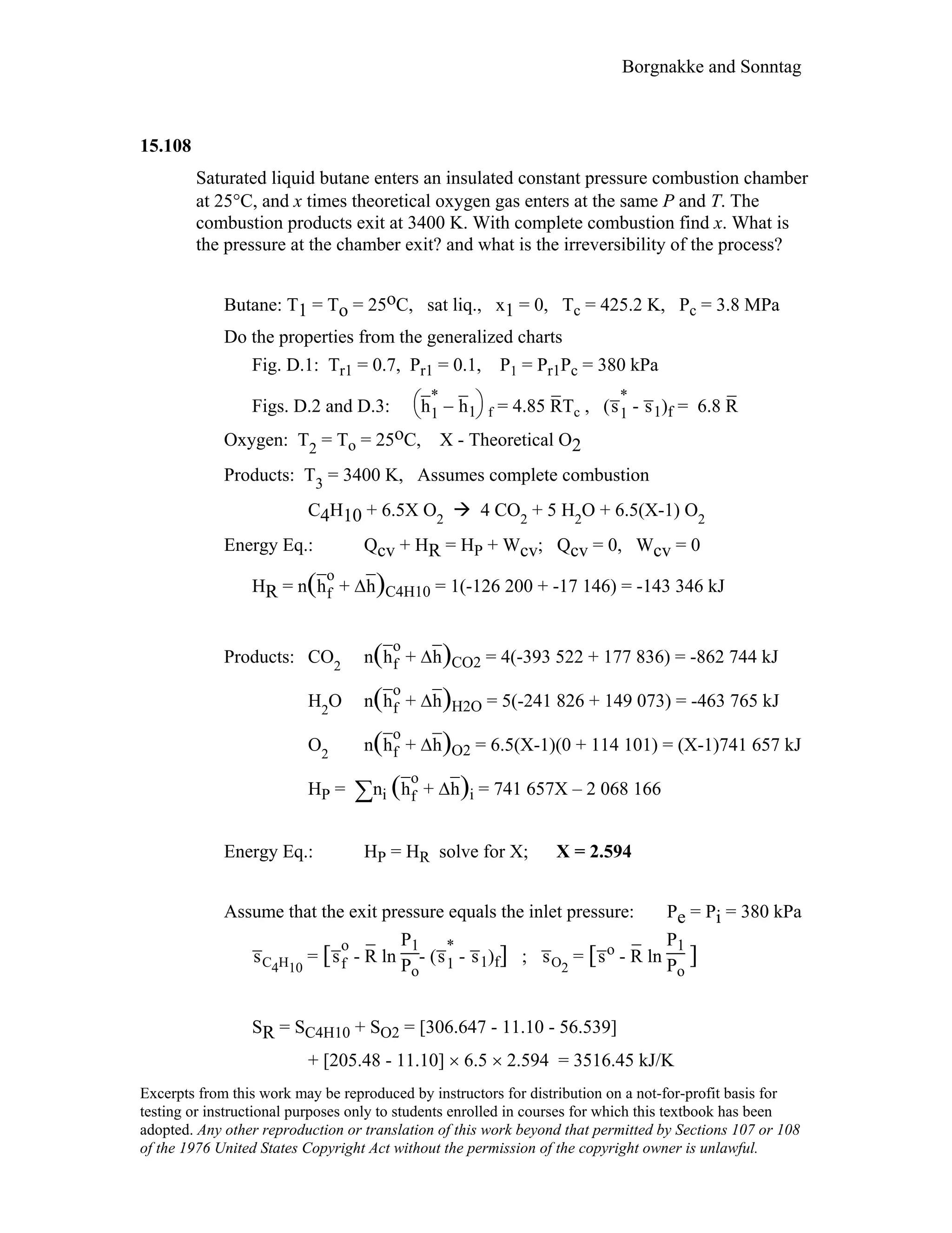 Thermodynamic solutions