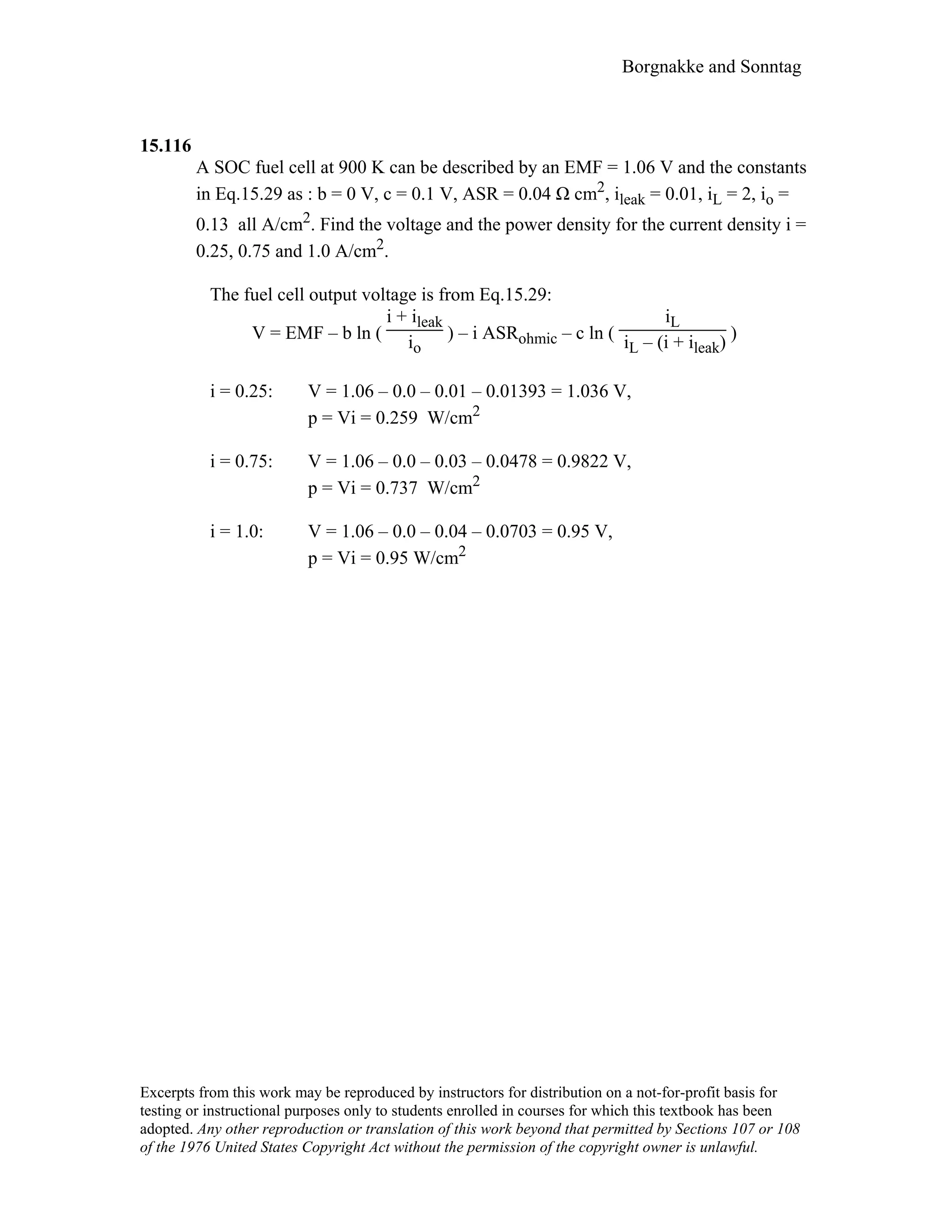 Thermodynamic solutions