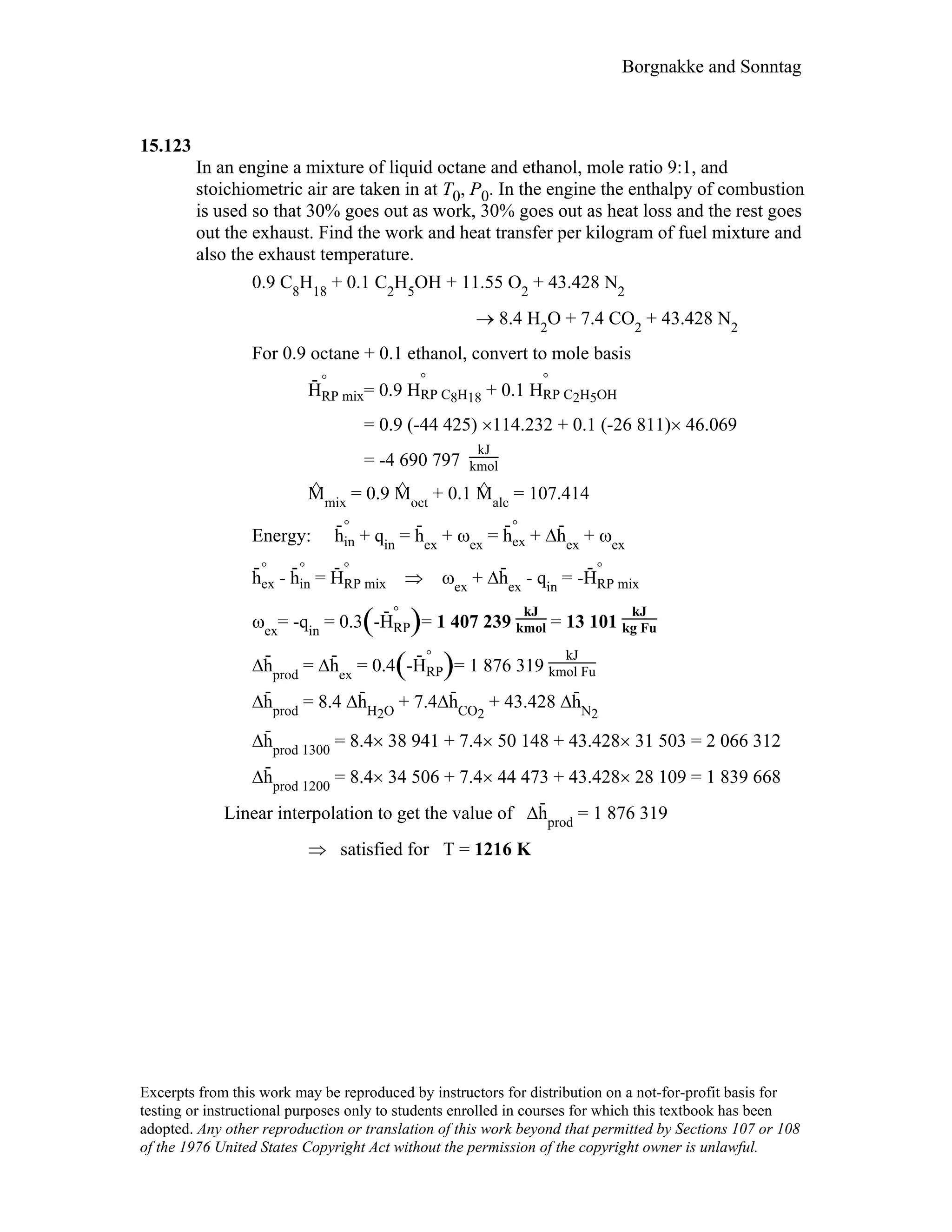 Thermodynamic solutions
