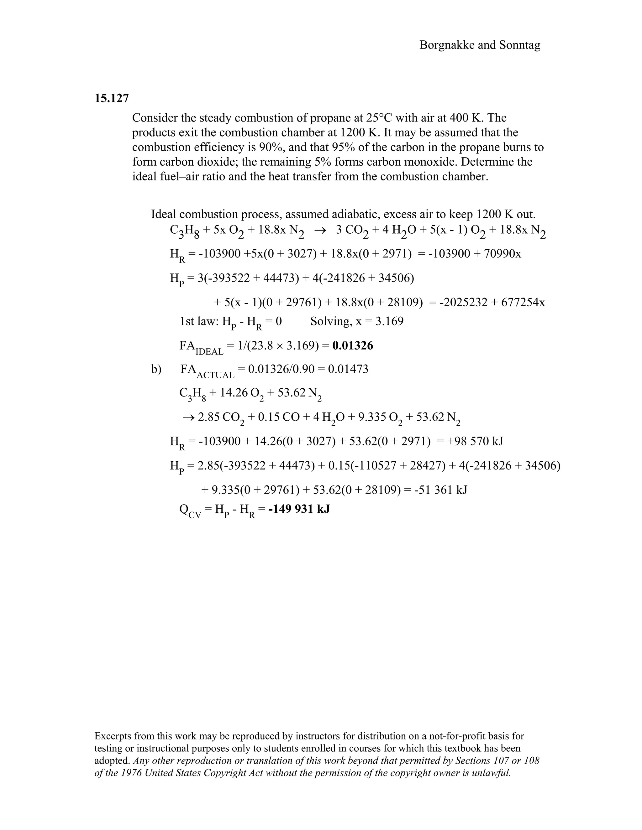 Thermodynamic solutions