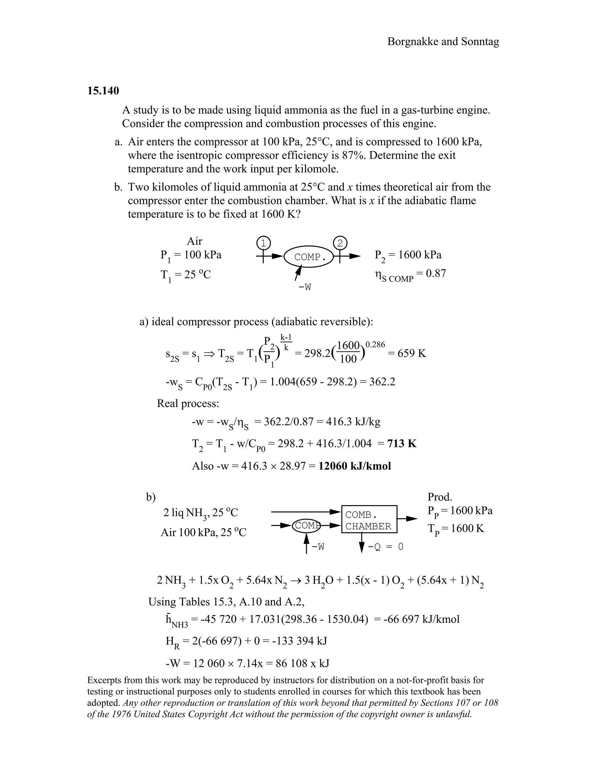 Thermodynamic solutions