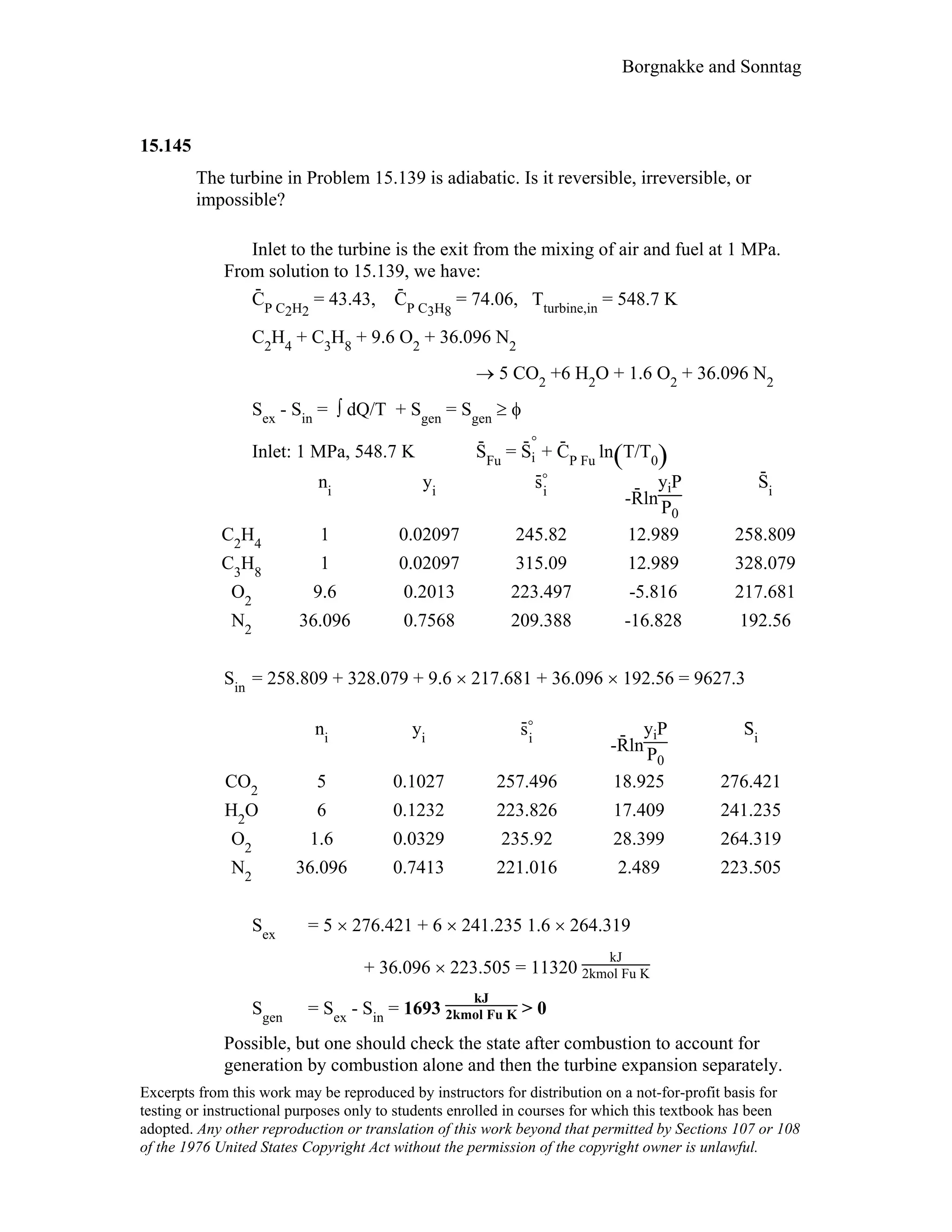 Thermodynamic solutions