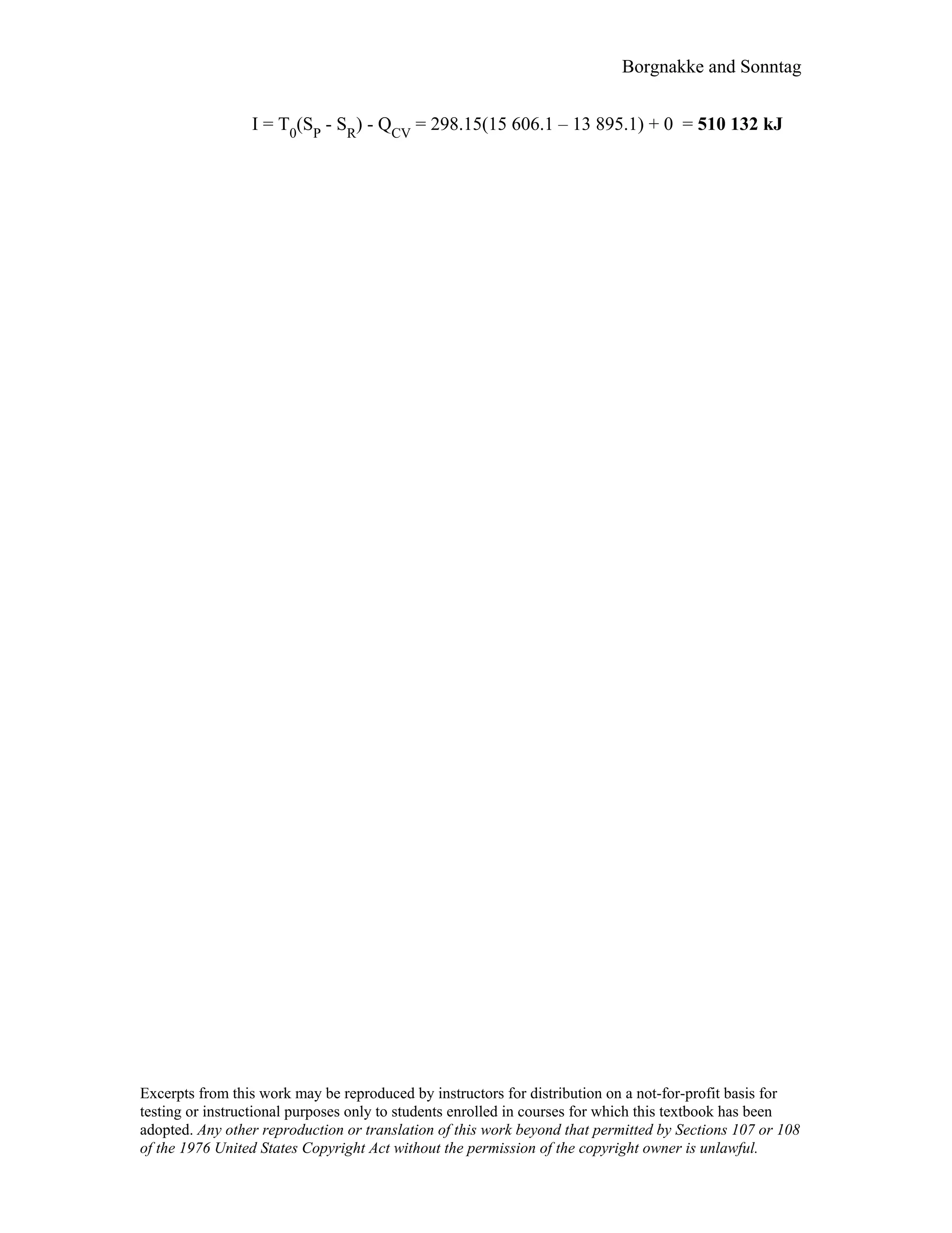 Thermodynamic solutions