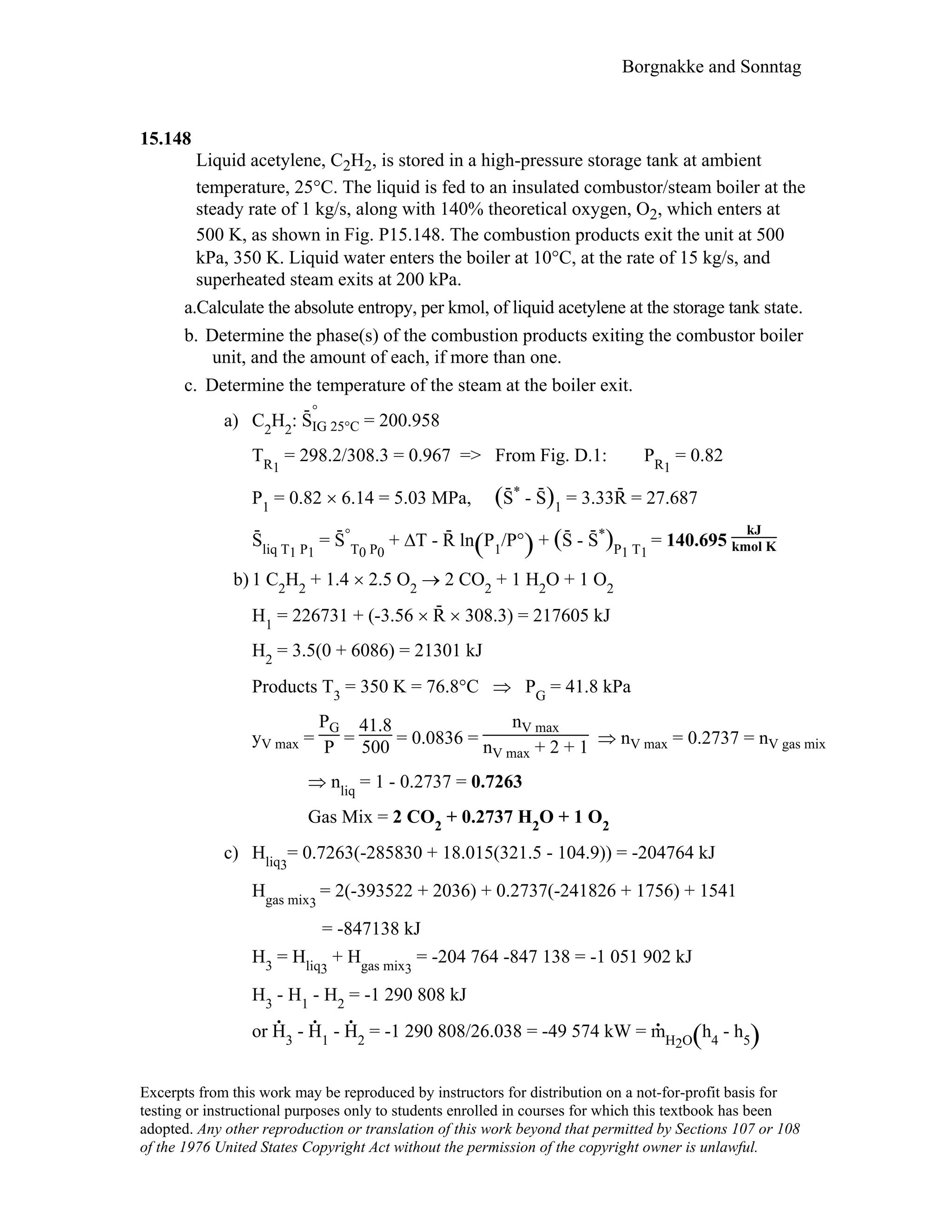 Thermodynamic solutions