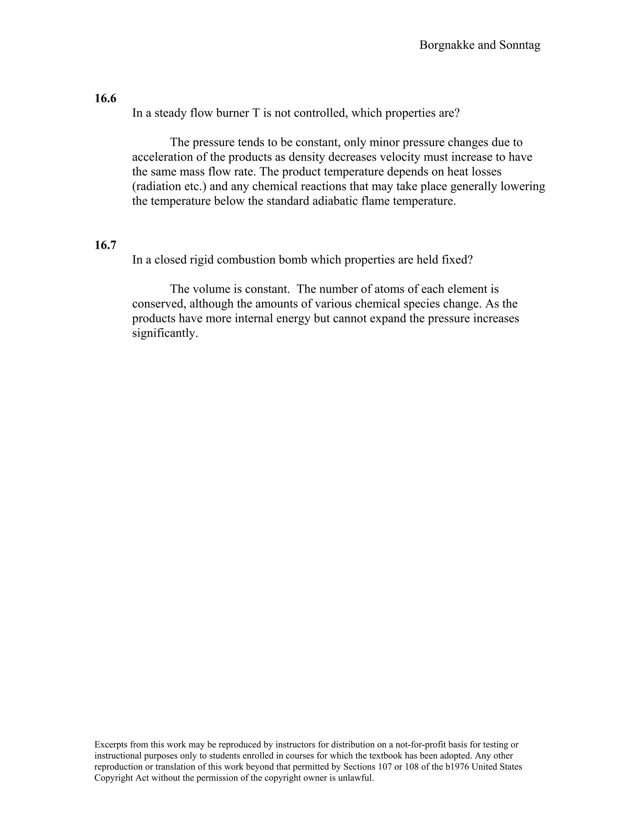 Thermodynamic solutions