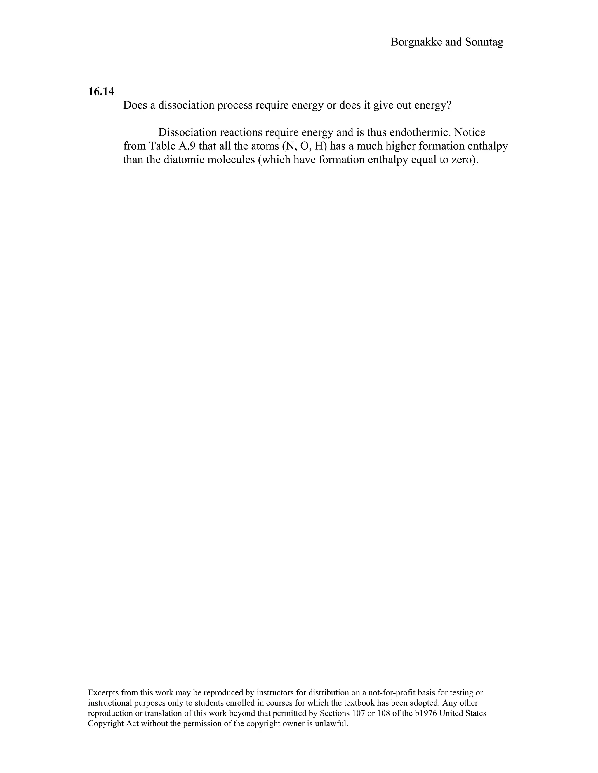 Thermodynamic solutions