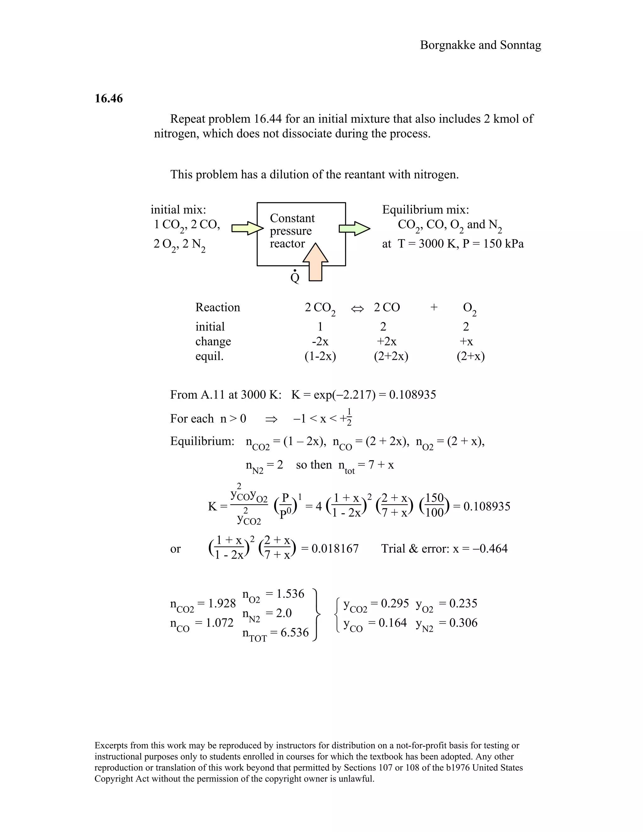 Thermodynamic solutions