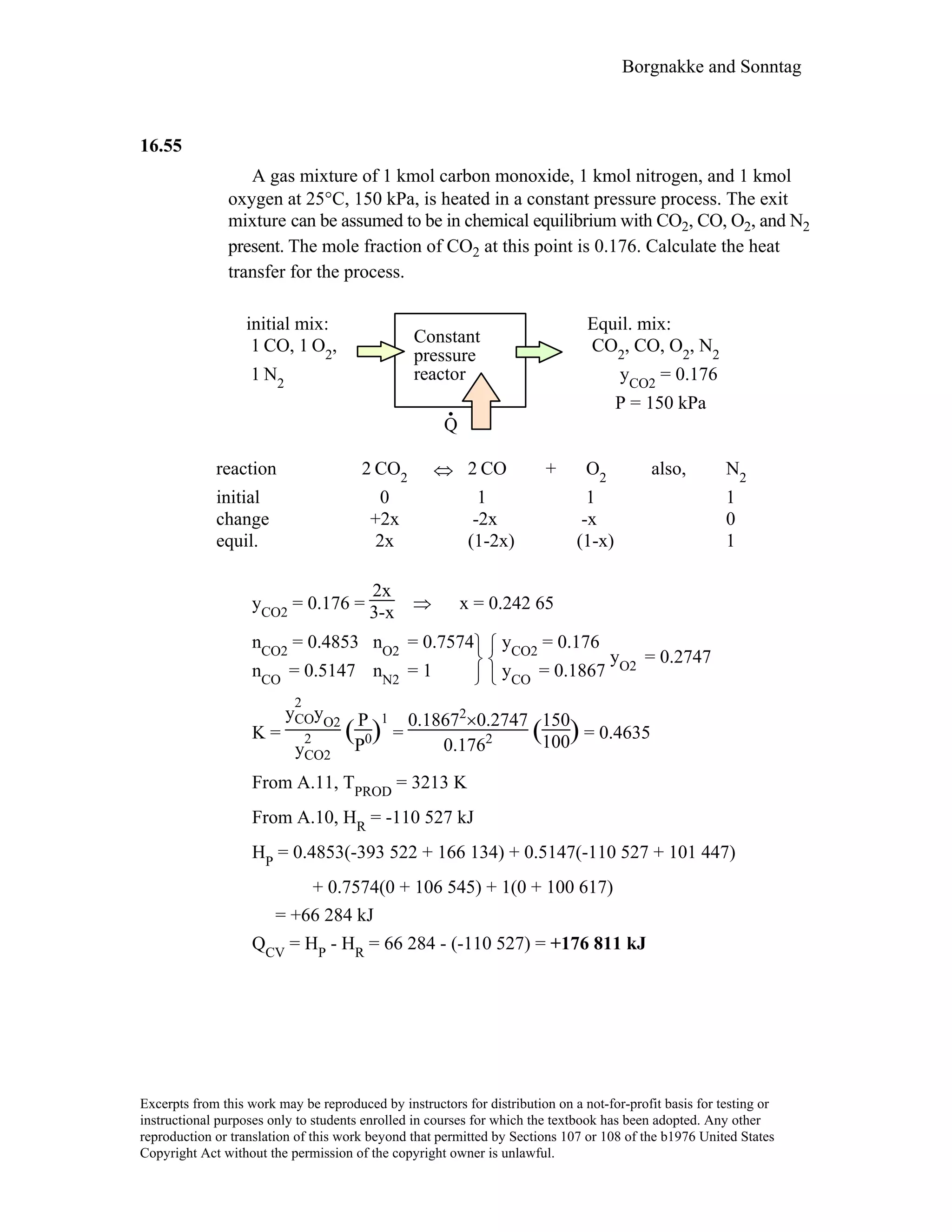 Thermodynamic solutions