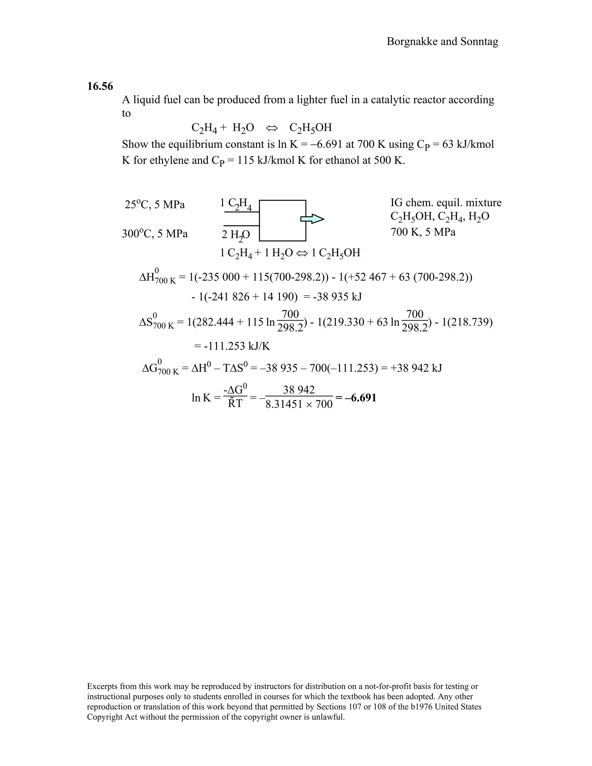 Thermodynamic solutions