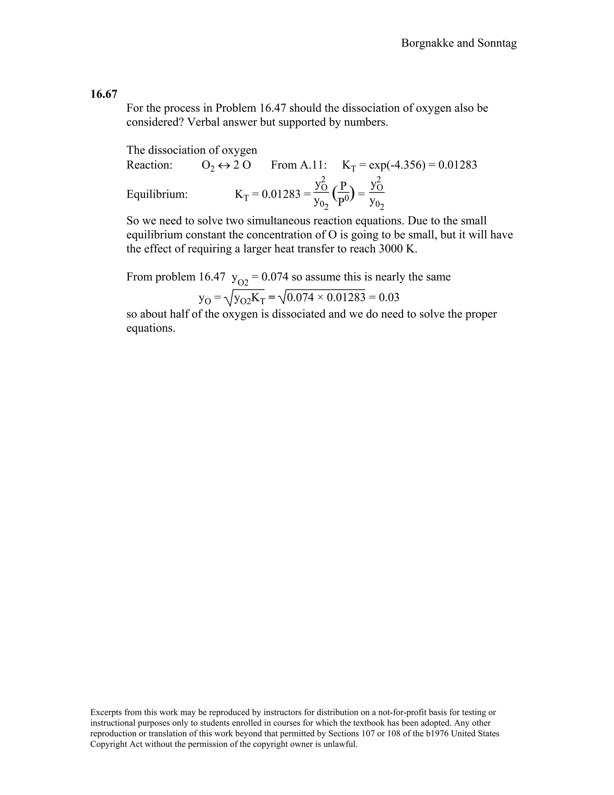 Thermodynamic solutions