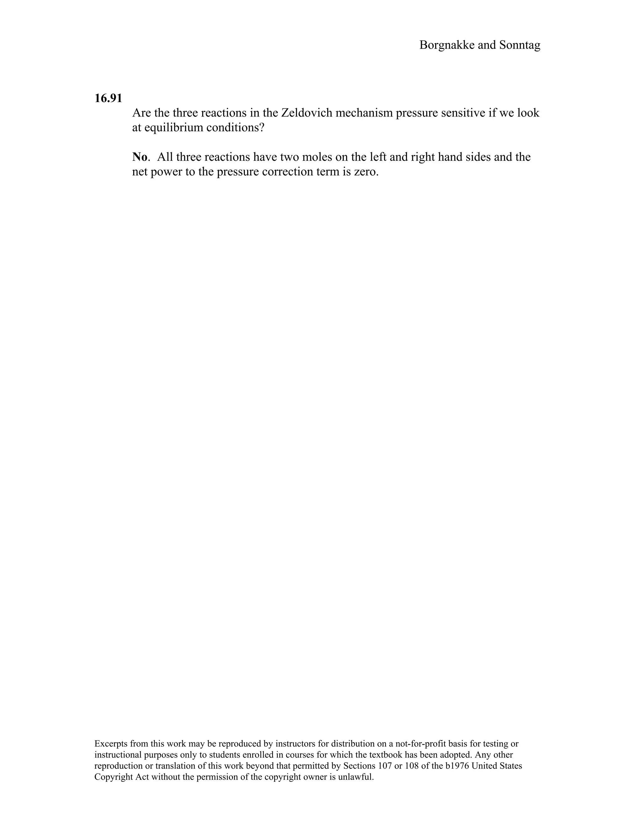 Thermodynamic solutions