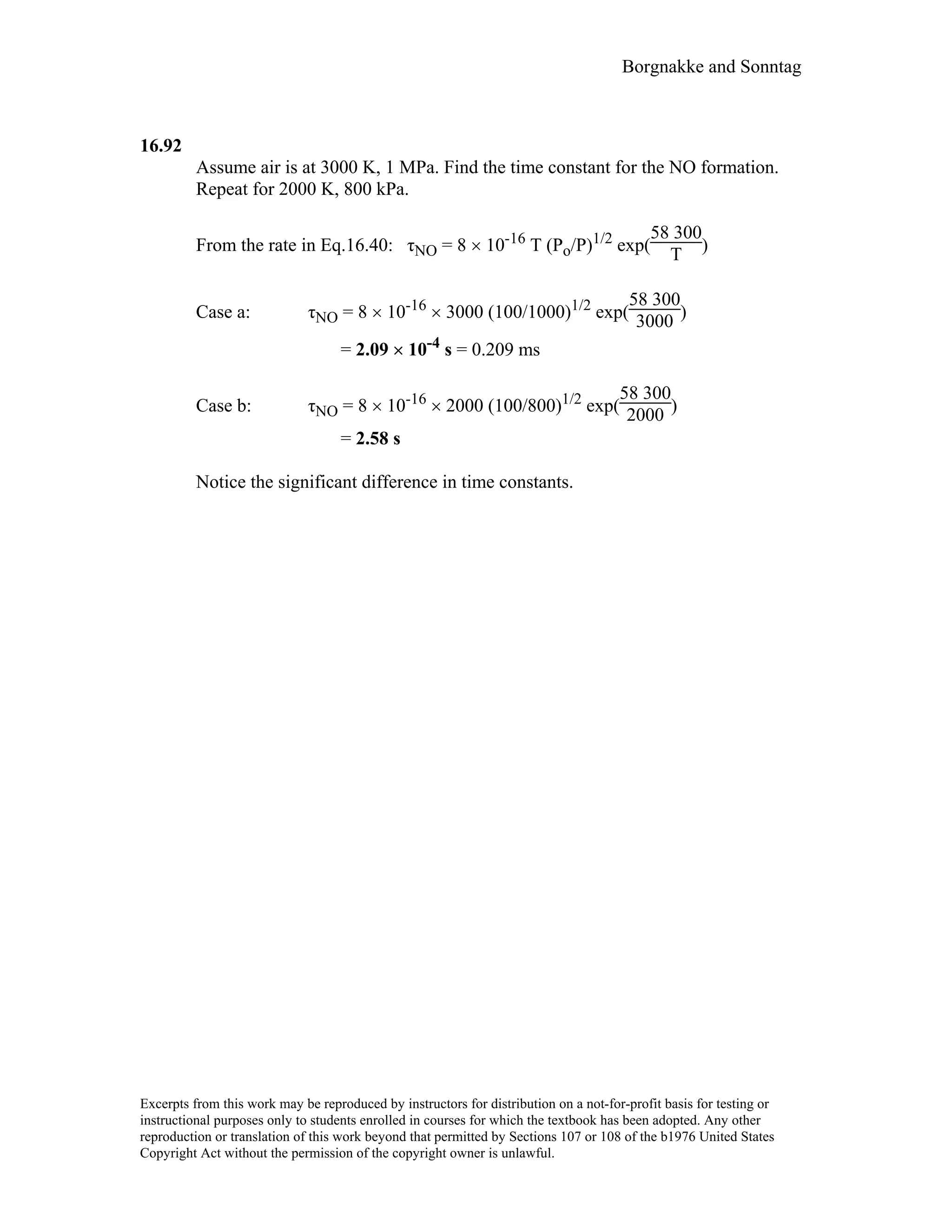 Thermodynamic solutions