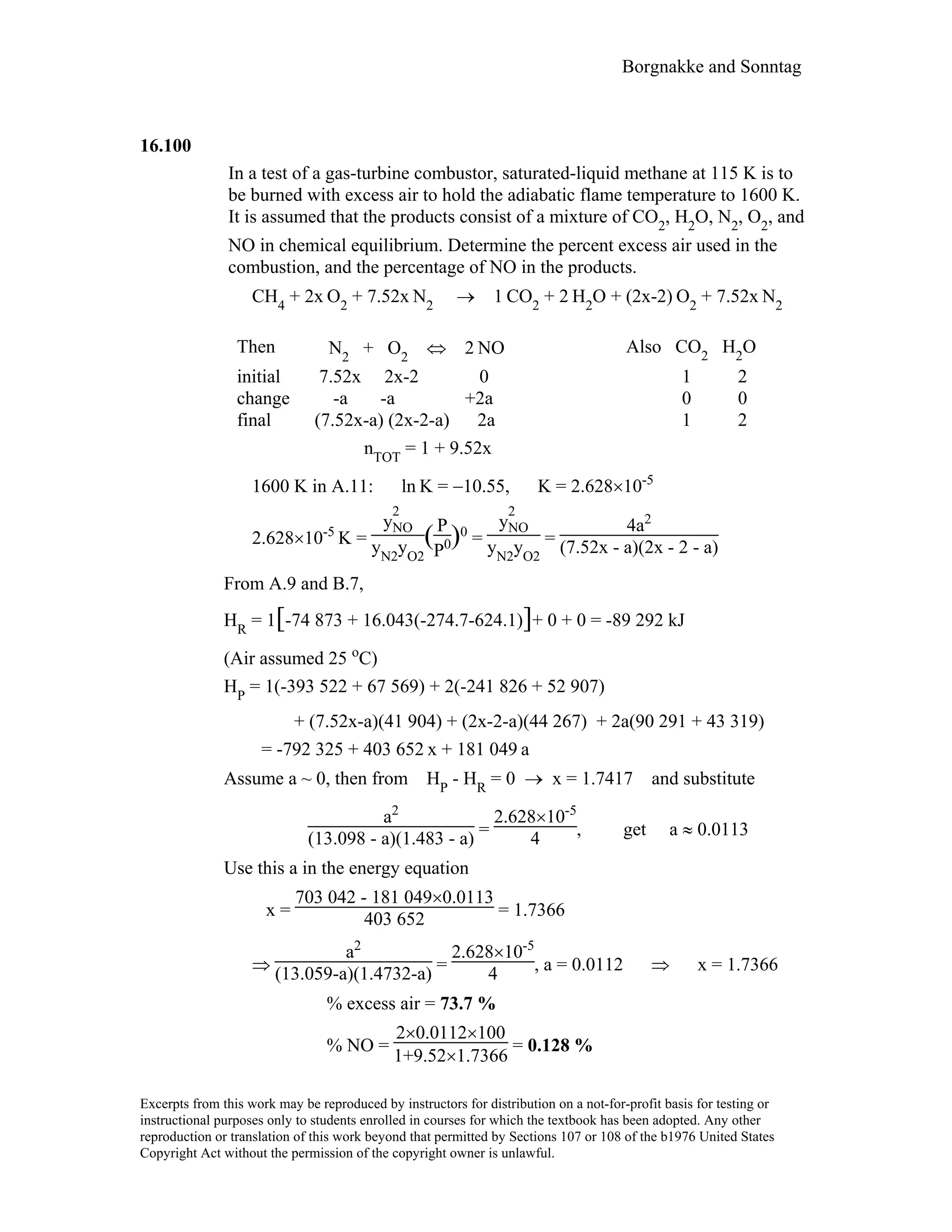 Thermodynamic solutions