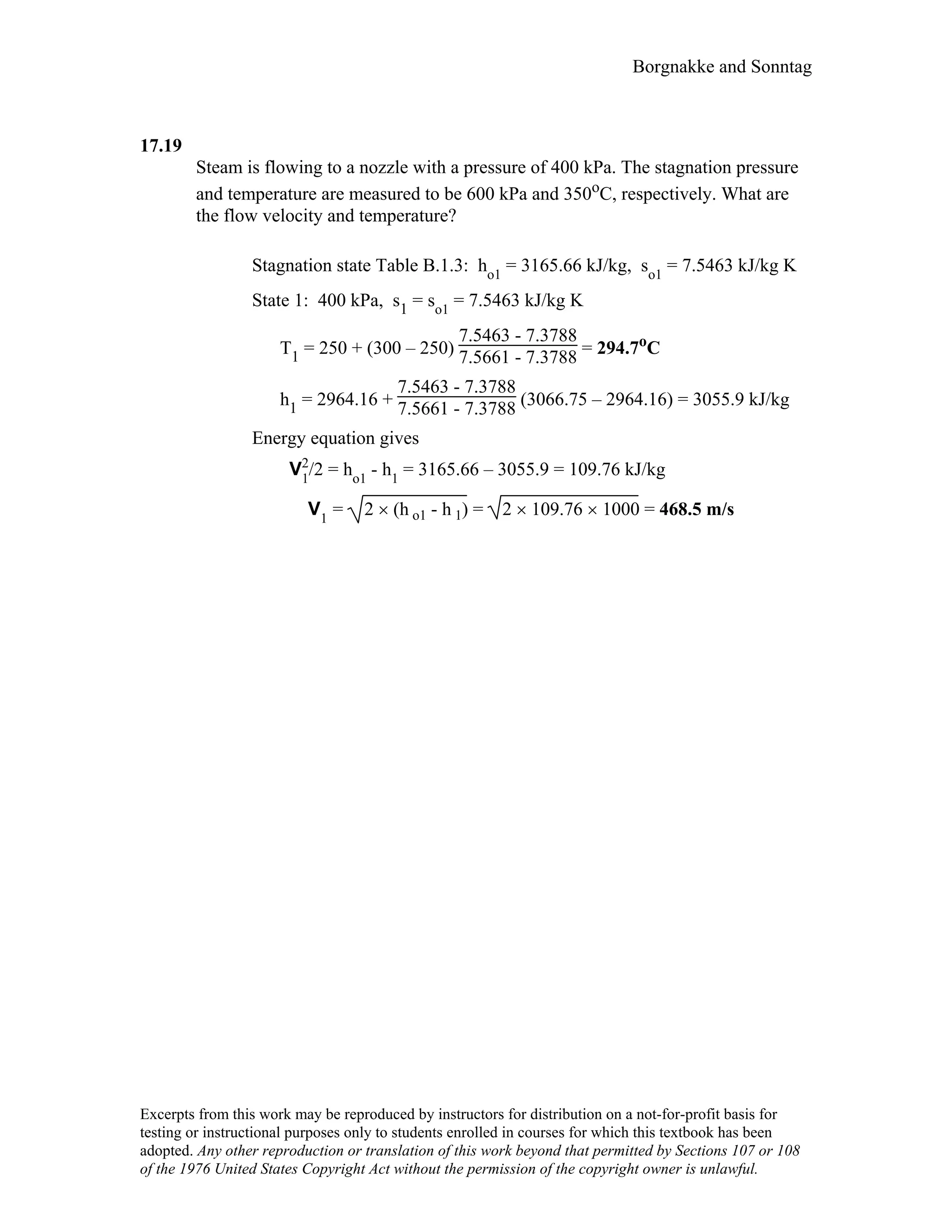 Thermodynamic solutions