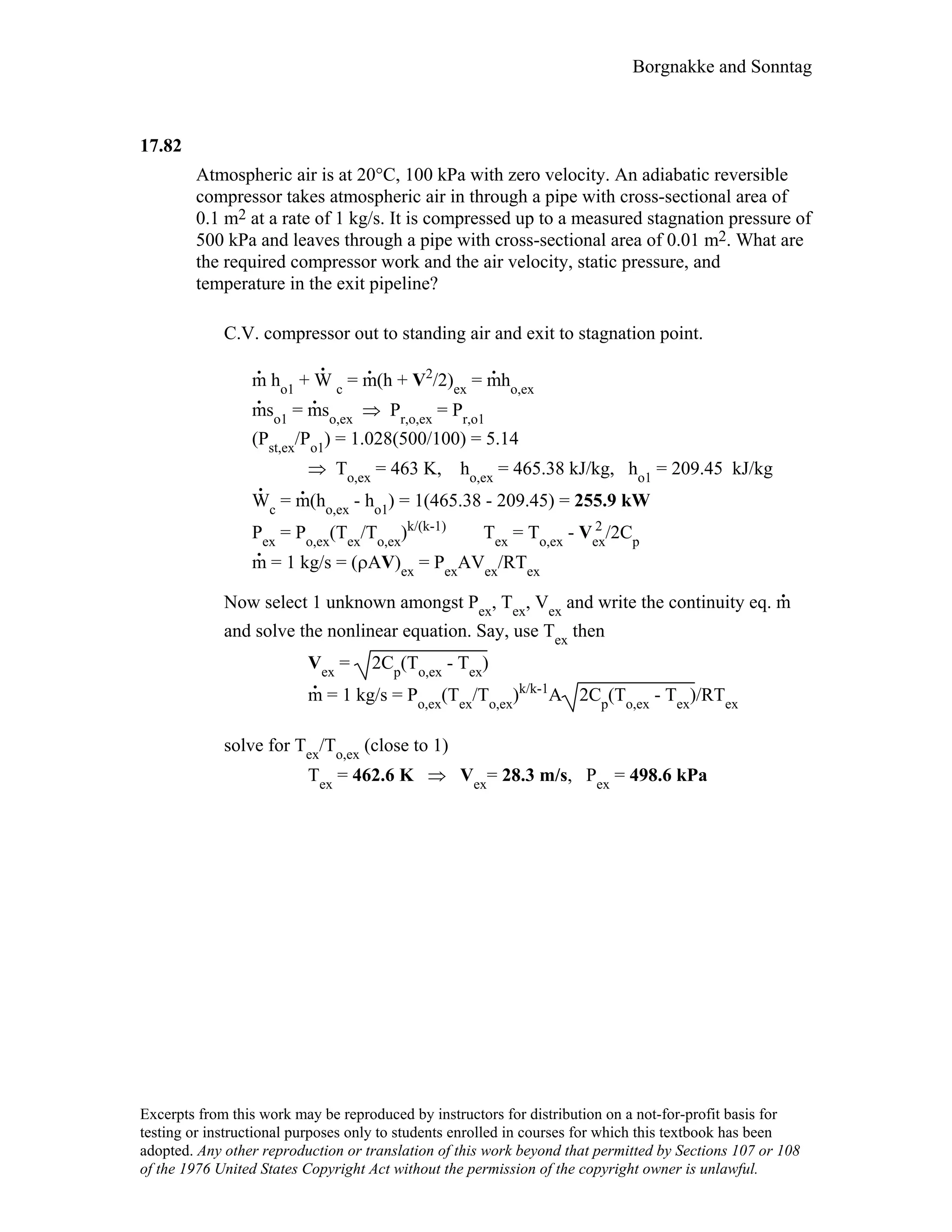 Thermodynamic solutions