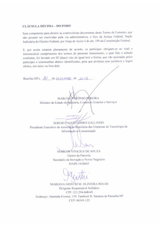 Termo de fomento 01 2016 - 2