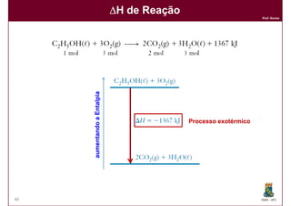 ∆H de Reação
                                                                  Prof. Nunes




     aumentando a Entalpia


                                            Processo exotérmico




48                                                                DQOI - UFC
 