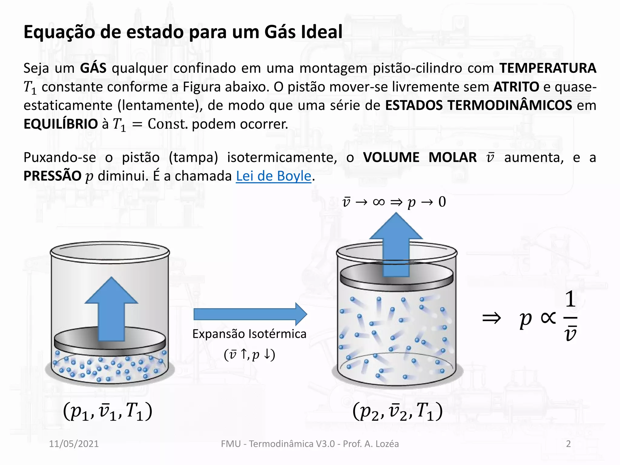 Termodinamica v-3.0-aula-06-modelo-gas-ideal | PDF | Chemistry | Science