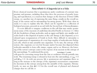 Físico-Química

TERMODINÂMICA

prof. Luiz Marcos

Para refletir II: A Segunda Lei e a Vida

See the figure 1.7 in which

70

 