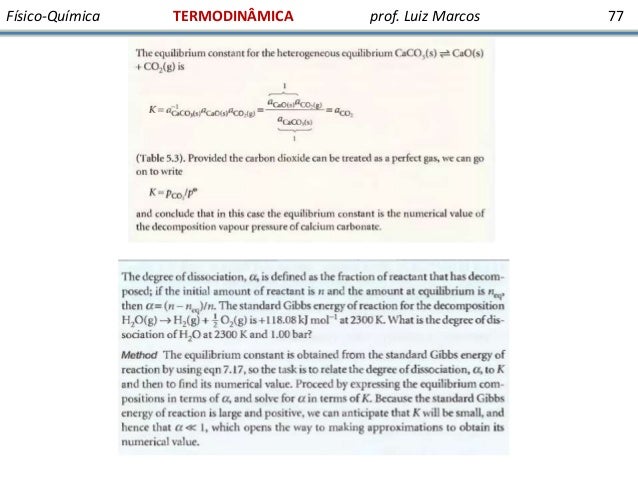 Fisico quimica termodinamica