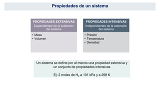 Variables Extensivas Termodinamica clase 1 pdf, fisicoquímica ffyb | PDF