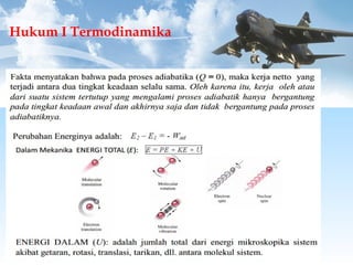 Hukum I Termodinamika
 