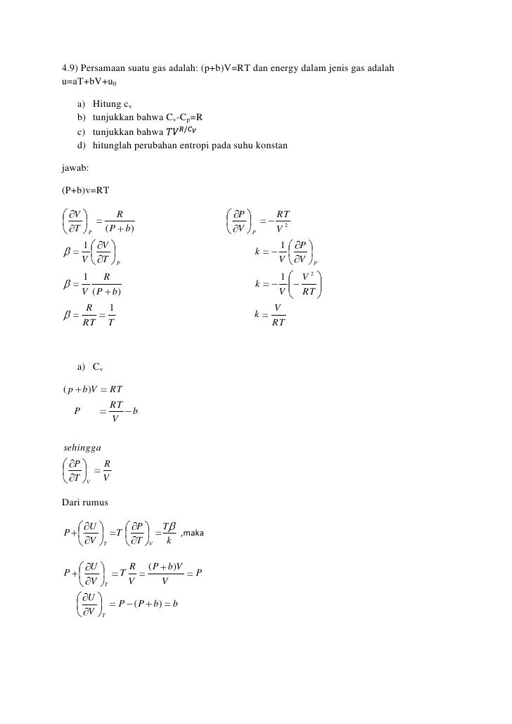Soal Soal Termodinamika